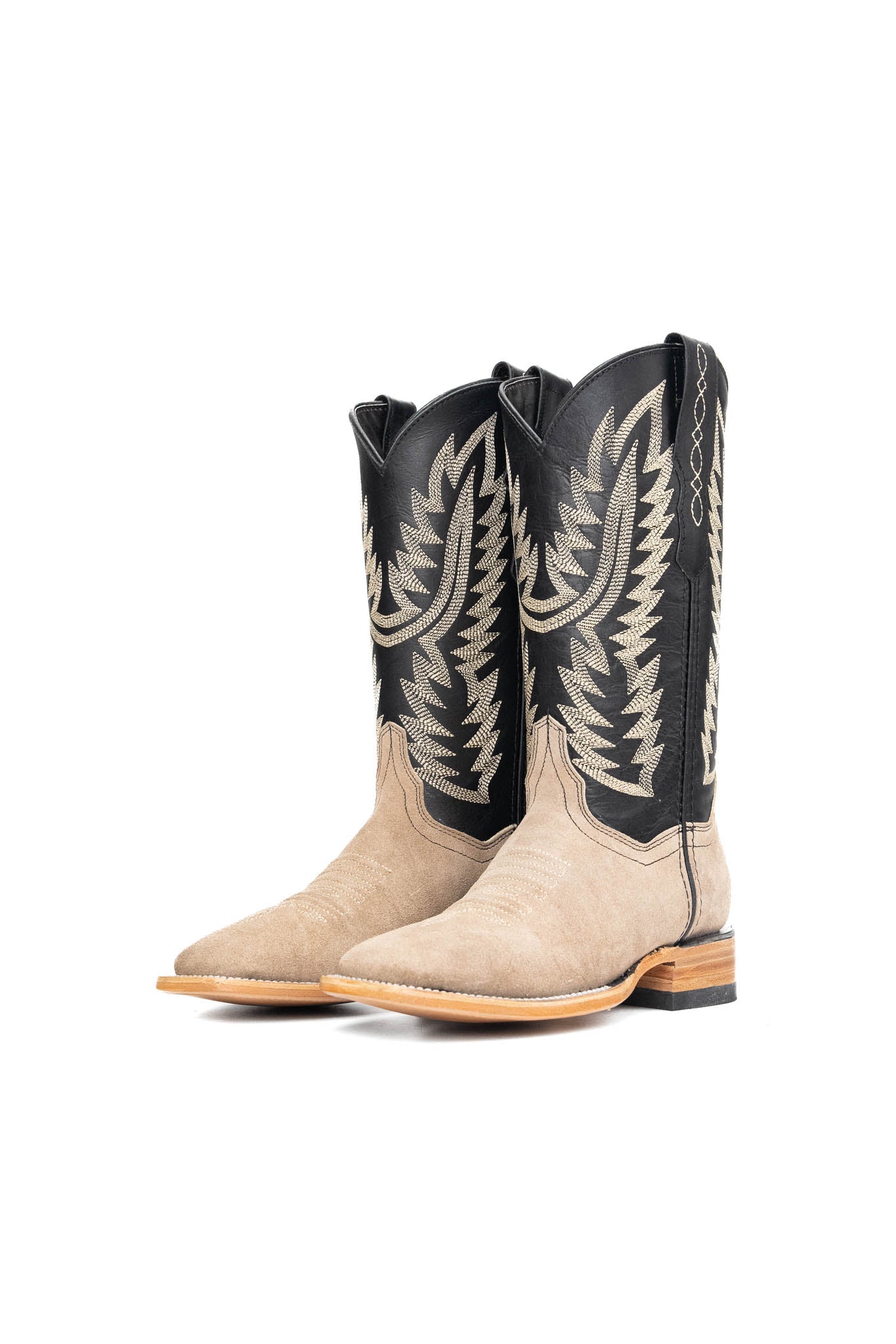 Sophia Women's Roughout Square Toe Cowgirl Boots - Western Ankle Booties for Country Dancing, Rodeo & Casual Wear