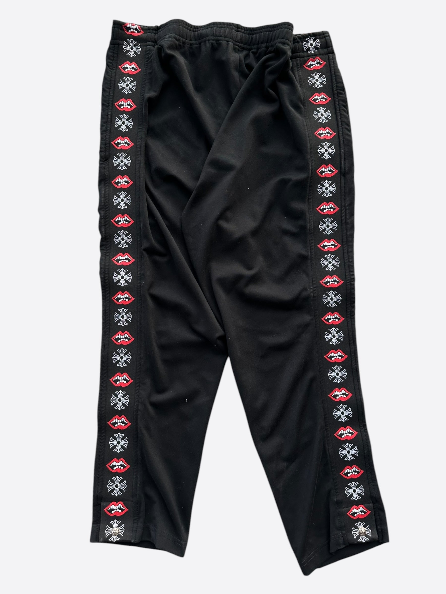 Chrome Hearts Matty Boy Black Chomper Trackpants - Stylish Men's Luxury Streetwear Joggers for Casual Wear & Hip-Hop Fashion