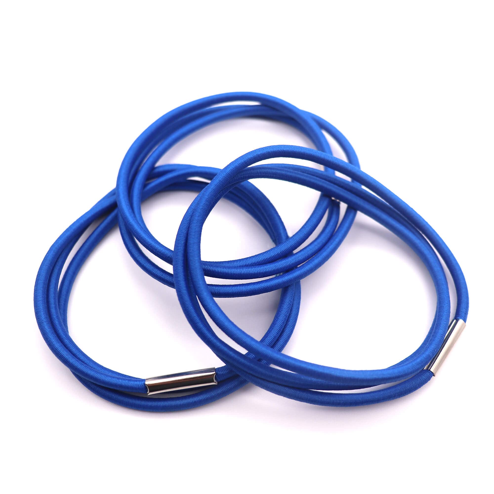 Hongmed Elastic Trash Can Bands Set of 3 - Blue Rubber Bands for 13-30 Gallon Garbage Cans | Durable & Strong Stretch | Home & Office Waste Bin Accessories | Perfect for Kitchen, Bathroom & Outdoor Use