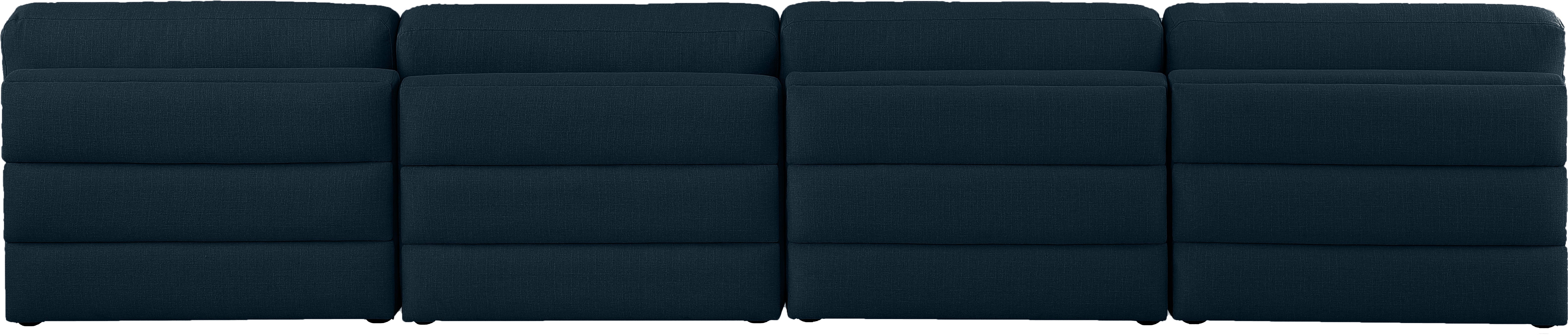 Beckham Durable Linen Textured Fabric Modular Sofa - Modern Sectional Couch for Living Room, Lounge & Family Room Comfort
