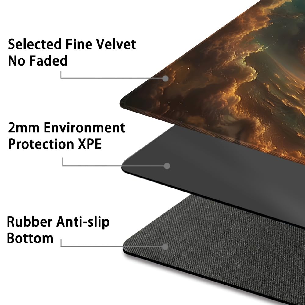 Premium MTG Playmat with Zone Markings & Non-Slip Edges - Waterproof TCG Game Mat for Magic: The Gathering - Includes Storage Bag - Perfect for Tournaments, Casual Play & Card Protection