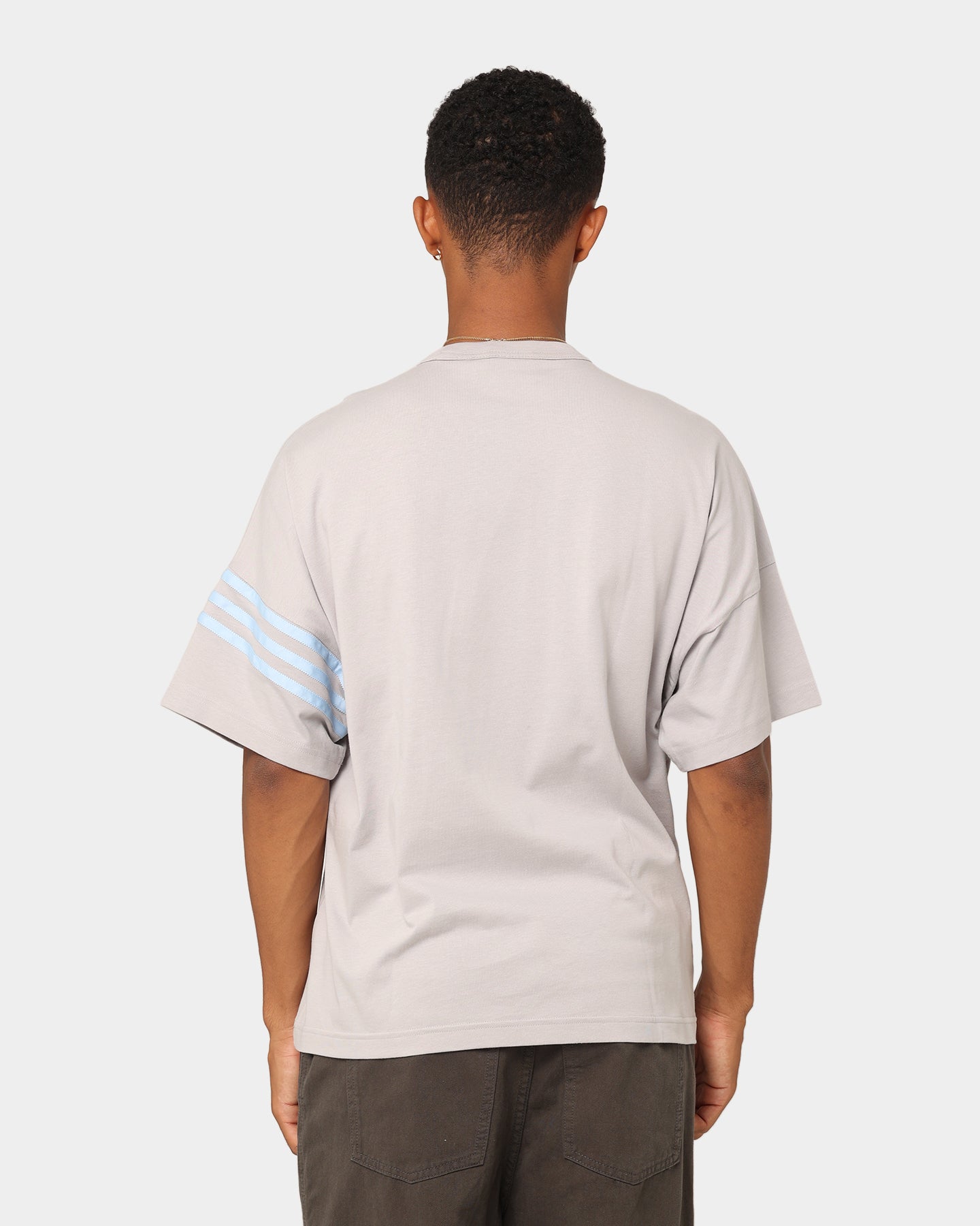 Adidas New Classic Cotton T-Shirt for Men - Grey Two Tone Casual Tee - Perfect for Gym, Workout, and Everyday Wear