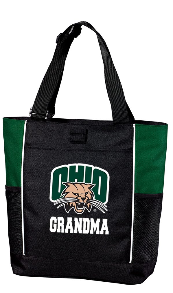 Ohio Bobcats Grandma Tote Bag - Colorblock Ohio University Tote for Women - Perfect for Beach, Pool, Travel & Grocery Shopping - Durable & Stylish Carryall Bag