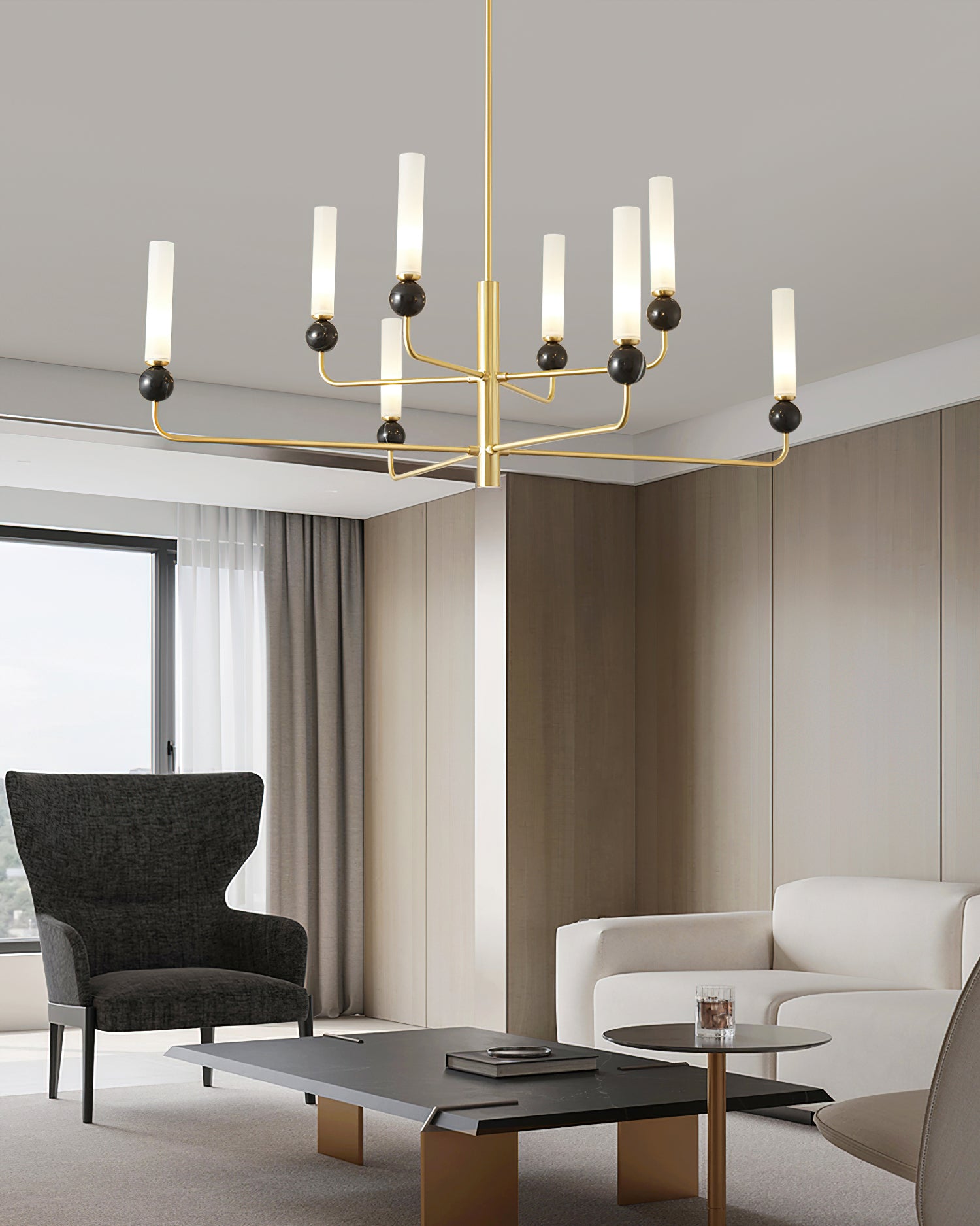 Delie Crystal Chandelier - Elegant Modern Ceiling Light Fixture for Dining Room, Bedroom & Living Room | Perfect for Home Decor, Wedding & Luxury Interior Lighting