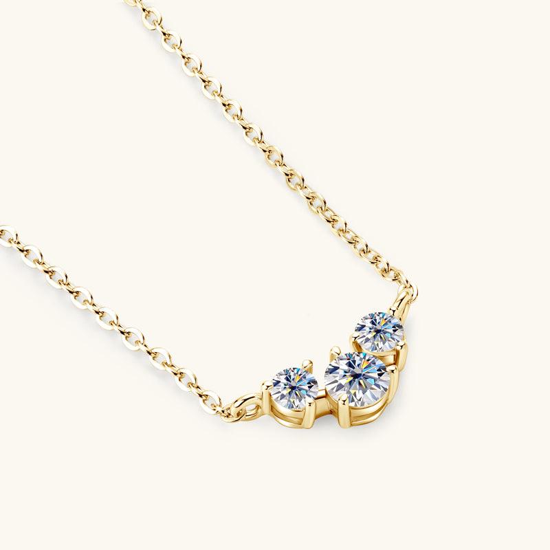 Charming Smile Premium Moissanite Pendant Necklace for Women - Elegant Jewelry Gift for Anniversary, Valentine's Day & Special Occasions