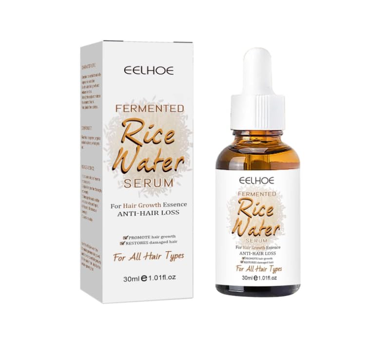 HERBALIX LuxuryHerbs Rice Water Serum for Hair Growth - 30ml Hair Growth Treatment for Thinning Hair & Hair Loss in Women & Men | Strengthens & Nourishes Hair for Daily Use at Home or Salon