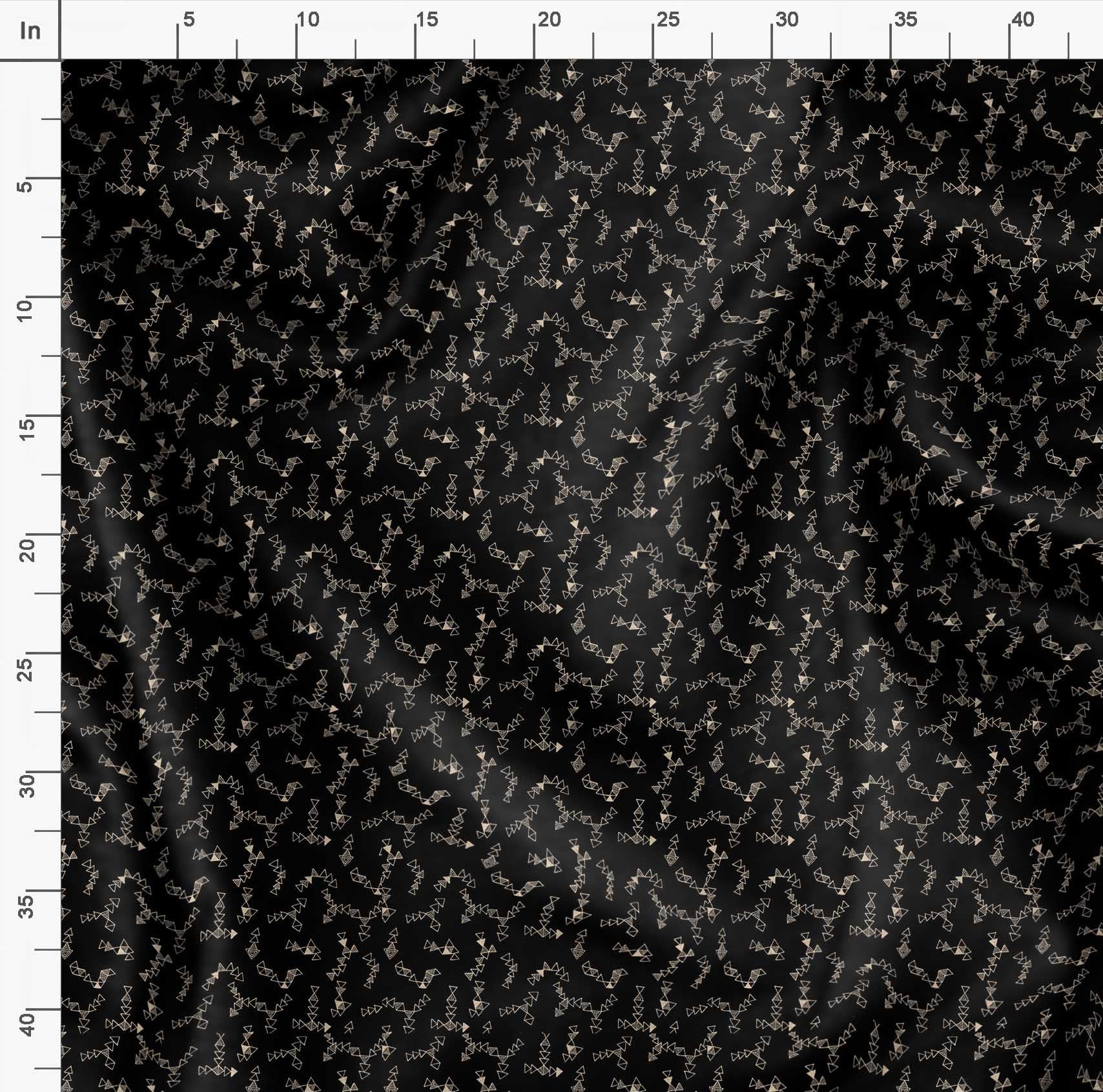 Soimoi Moss Georgette Black Fabric by The Yard - 42