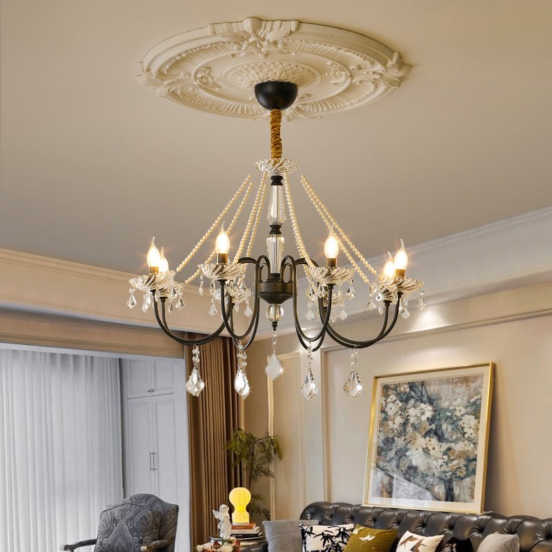 Elegant Empress Crystal Chandelier - Modern Luxury Ceiling Light Fixture for Dining Room, Living Room & Bedroom Decor