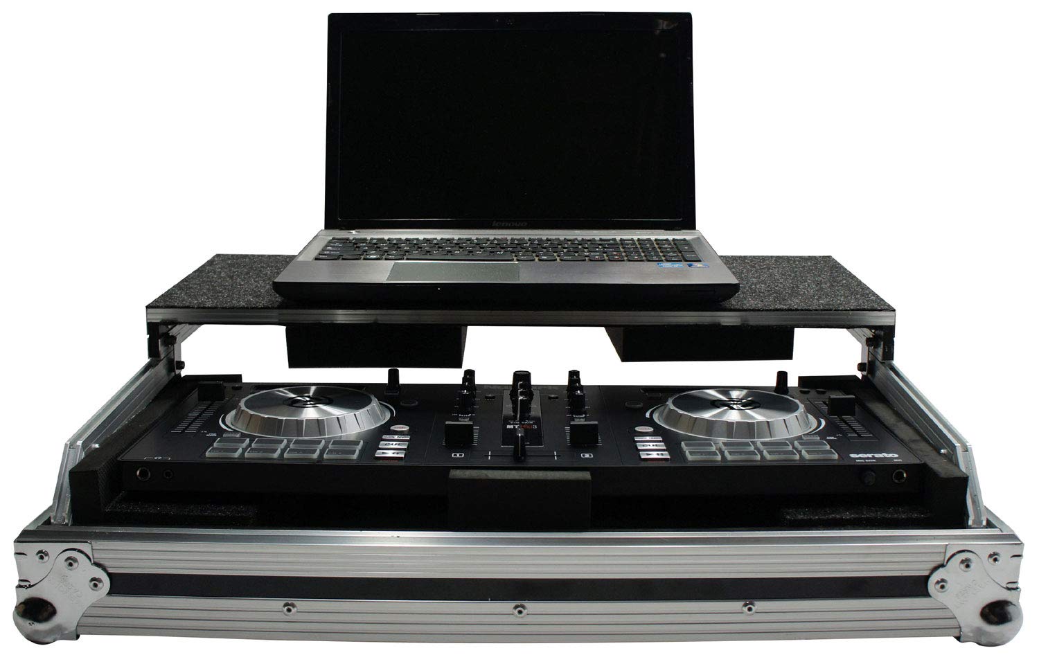 Harmony Audio HCMIXTRACKPRO3LT DJ Laptop Stand Case - Compatible with Numark Mixtrack Pro 3 | Portable DJ Equipment for Live Performances & Studio Mixing