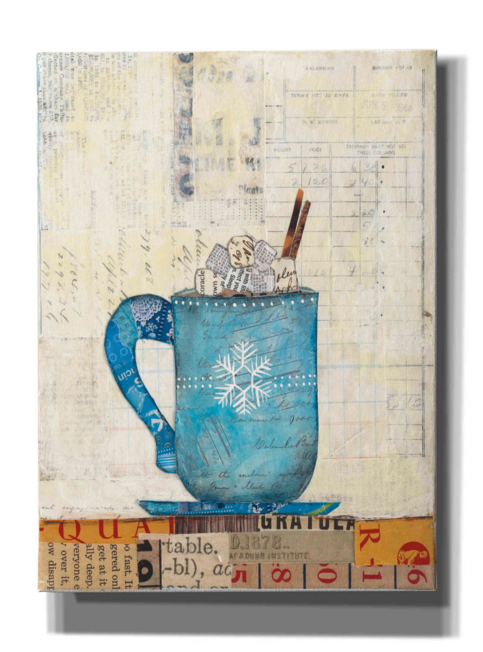 Epic Graffiti 'Cozy Cups I' by Courtney Prahl - Large 40x54 Inch Canvas Wall Art Print for Living Room, Bedroom & Office Decor - Modern Abstract Painting for Home & Commercial Spaces