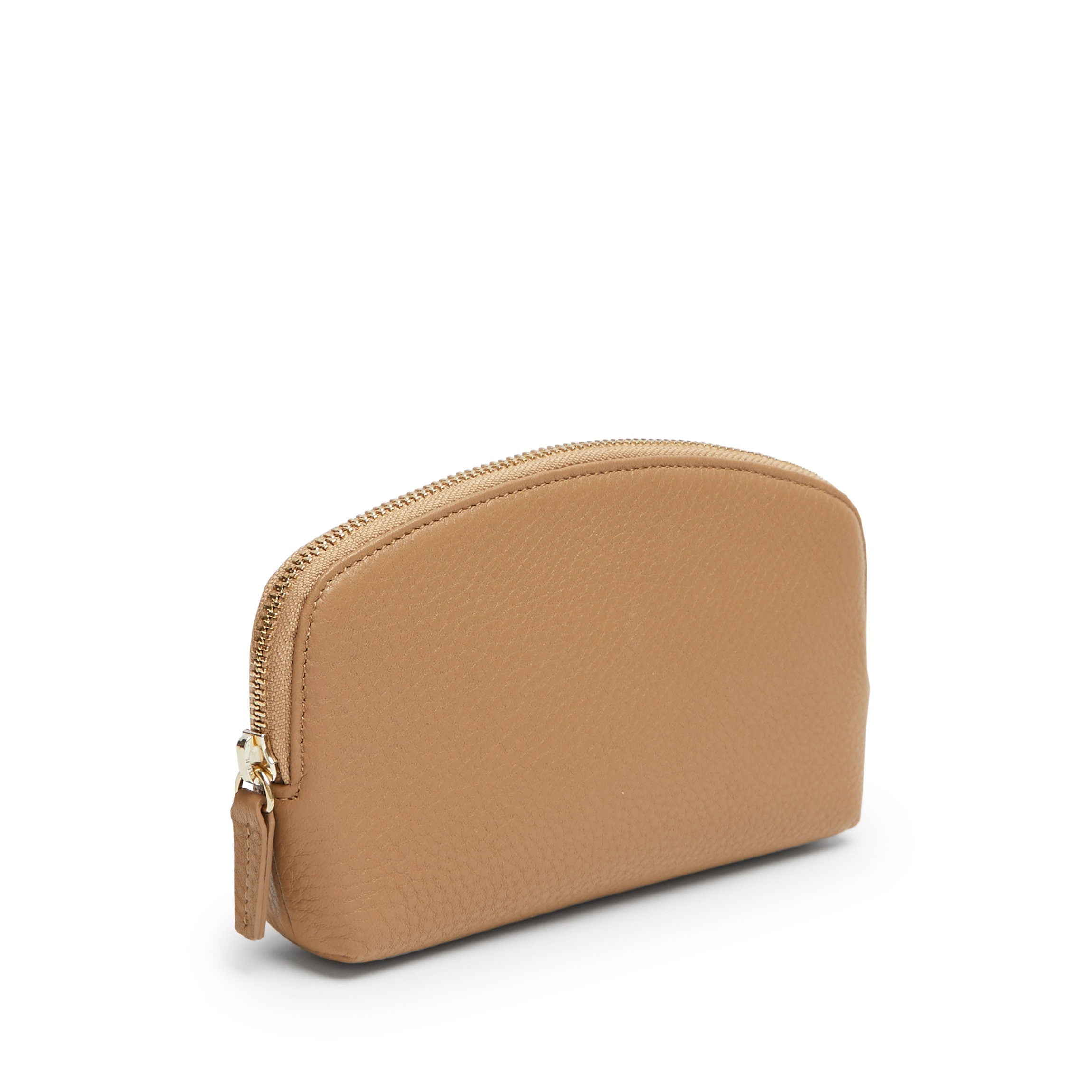 Small Makeup Pouch Camel - Travel Cosmetic Bag for Women | Portable Organizer for Makeup Brushes, Lipstick & Essentials | Perfect for Travel, Gym & Daily Use