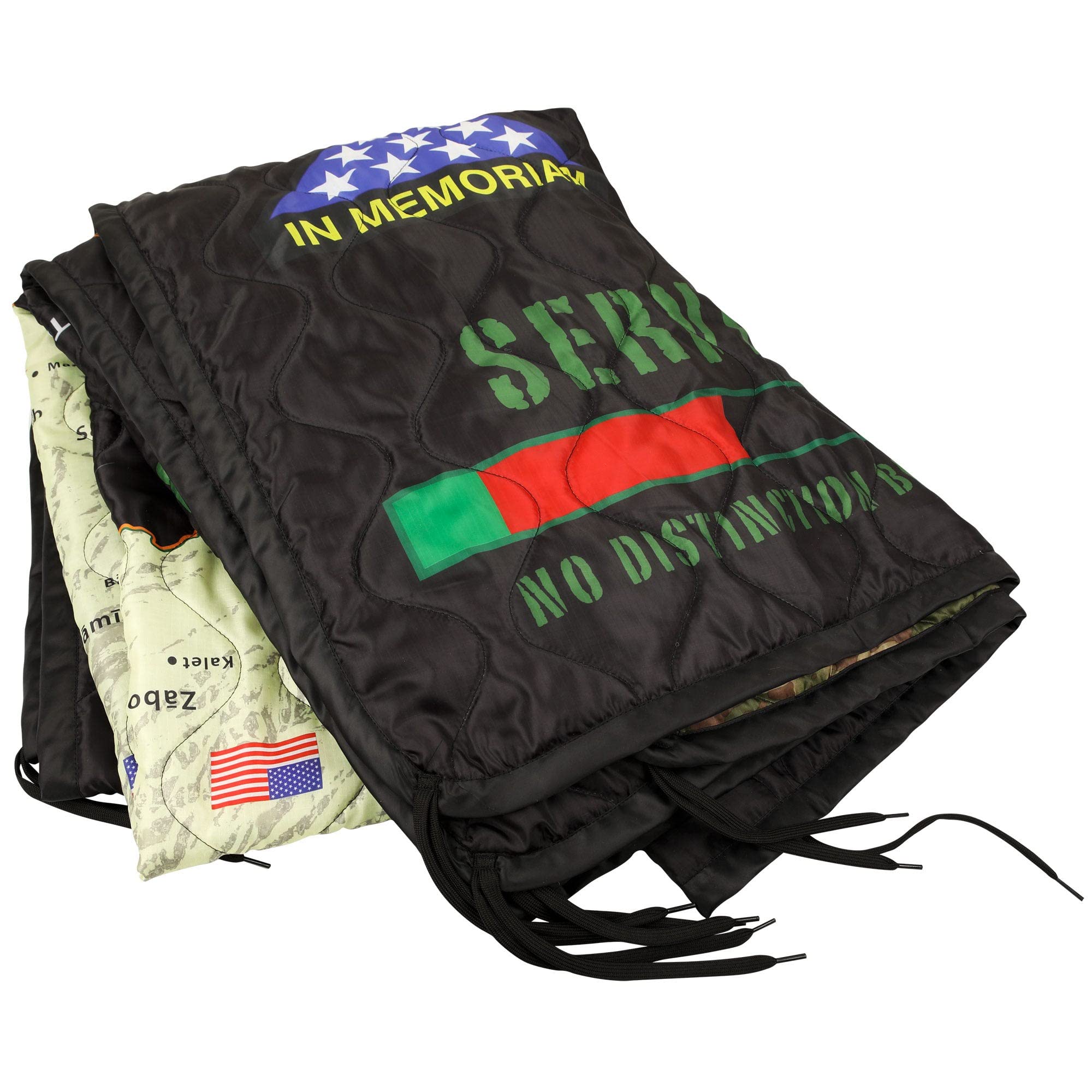 MEDALS OF AMERICA EST. 1976 Afghanistan OCP Reversible Woobie Poncho Liner - Military Grade Outdoor Blanket for Camping, Hiking & Survival