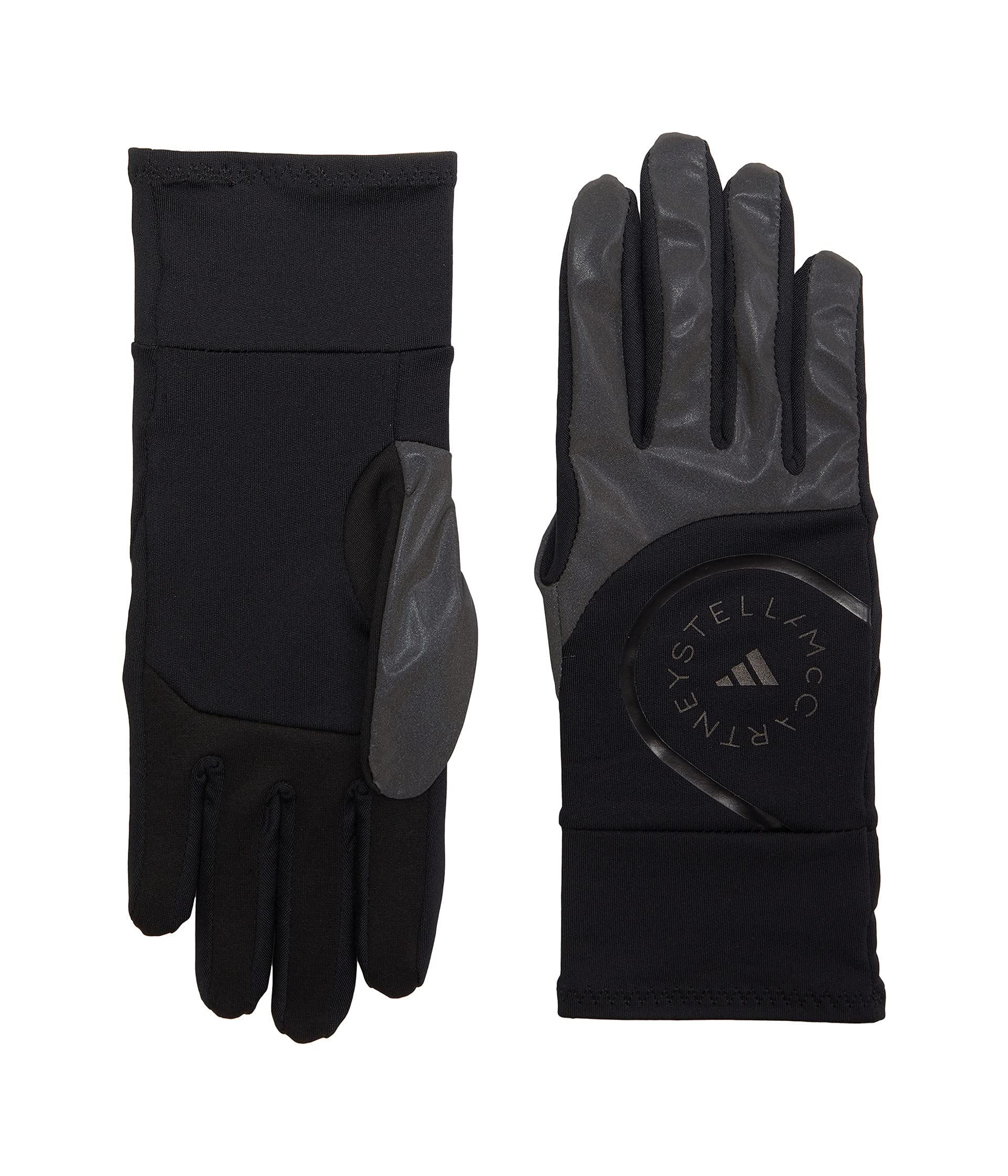 adidas aSMC Gloves - Black/Black Reflective/Soft Powder (Large) - Performance Training & Gym Workout Gloves for Men & Women