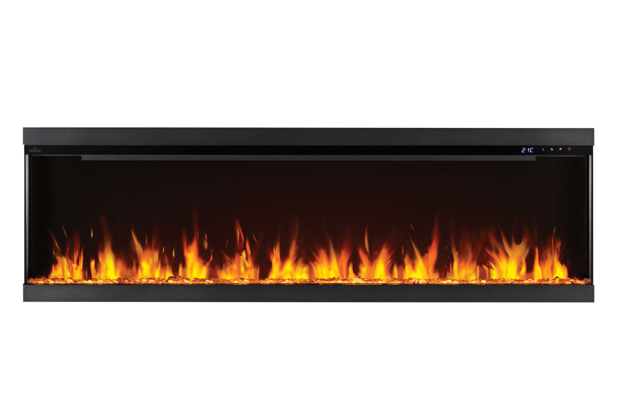 Napoleon Astound 74 FlexMount Smart Multi-Side Wall Mount Recessed Electric Fireplace - Perfect for Living Room, Bedroom & Office Heating & Decor
