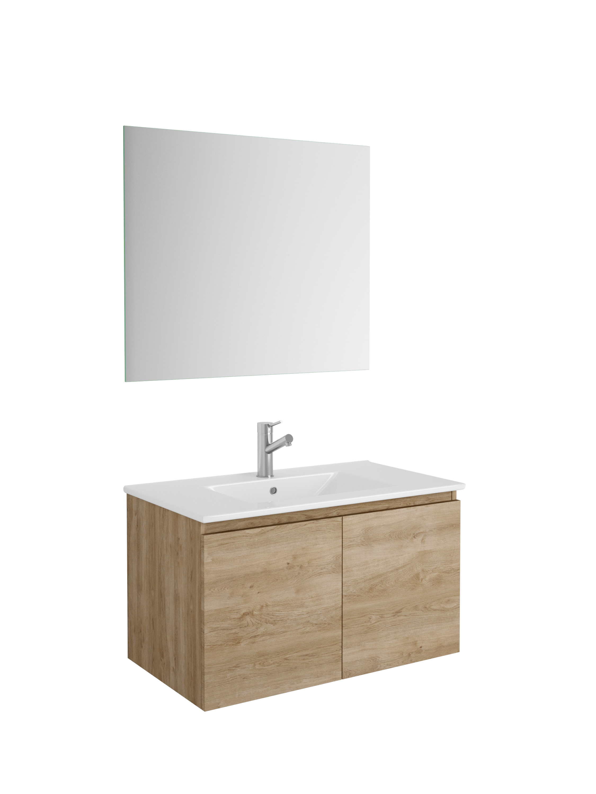 Modern Malibu Bathroom Vanity Cabinet with Ceramic Sink - 36 Inch White Bathroom Storage with Soft Closing Drawers - Perfect for Master Bath, Guest Bath & Powder Room Renovations