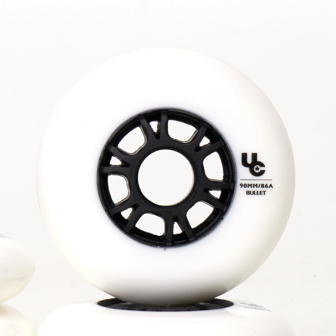 Undercover Team Wheels 90mm 86a White - 4 Pack Skateboard Wheels for Street & Park Skating - High Performance Longboard & Cruiser Wheels