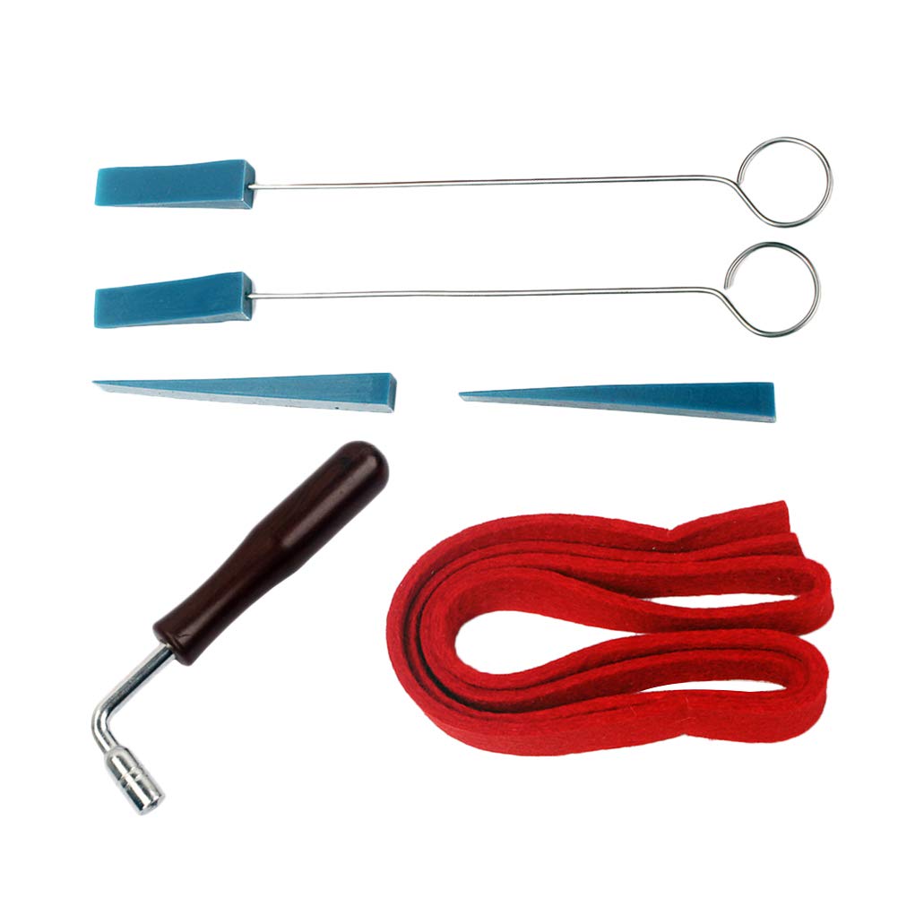 6-Piece Piano Wrench Set - Professional Piano Tuning and Repair Tools for Home, Studio, and Stage Use