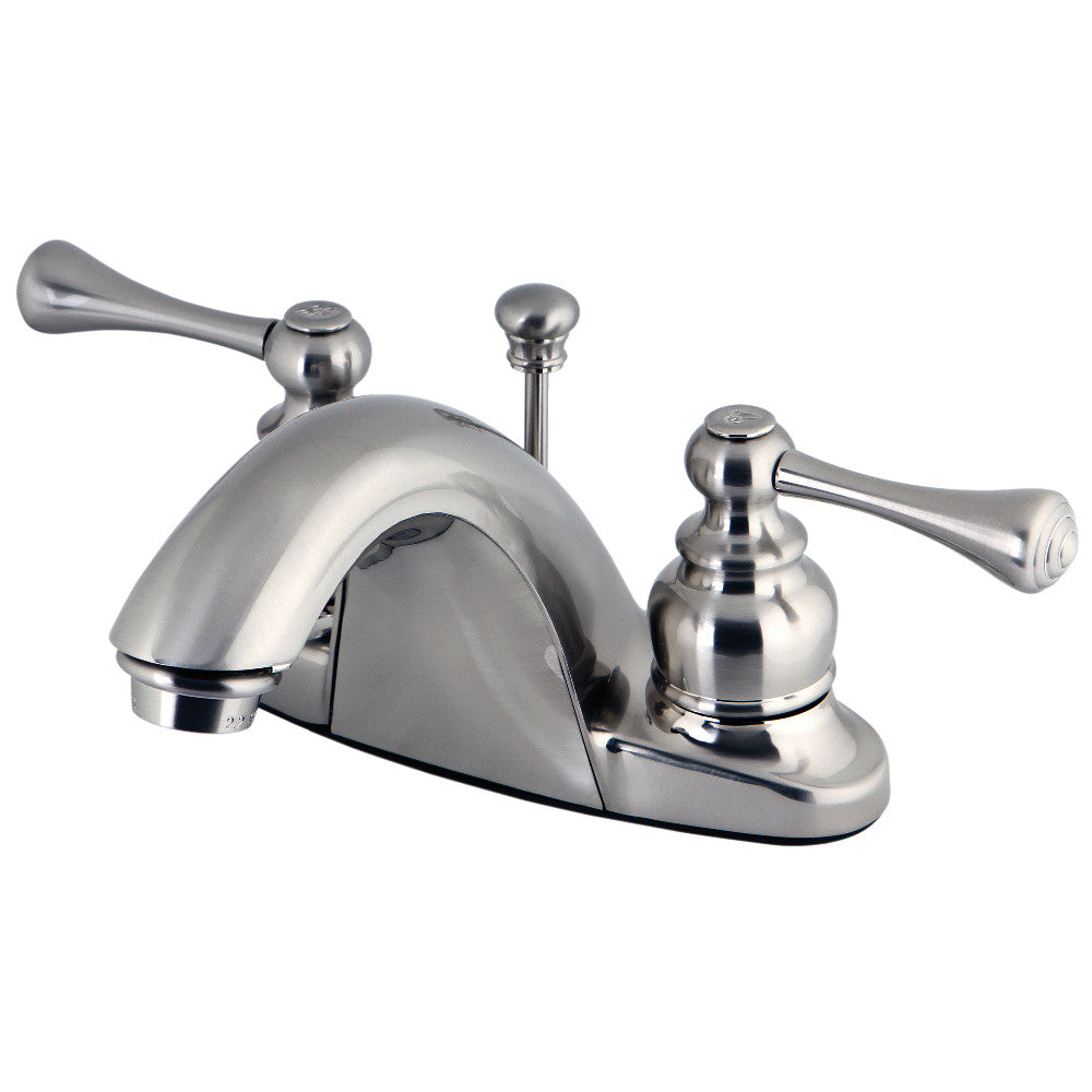 Kingston Brass KB7648BL 4-Inch Centerset Bathroom Faucet - Chrome Finish, Single Handle, Low Flow - Perfect for Small Bathrooms & Powder Rooms