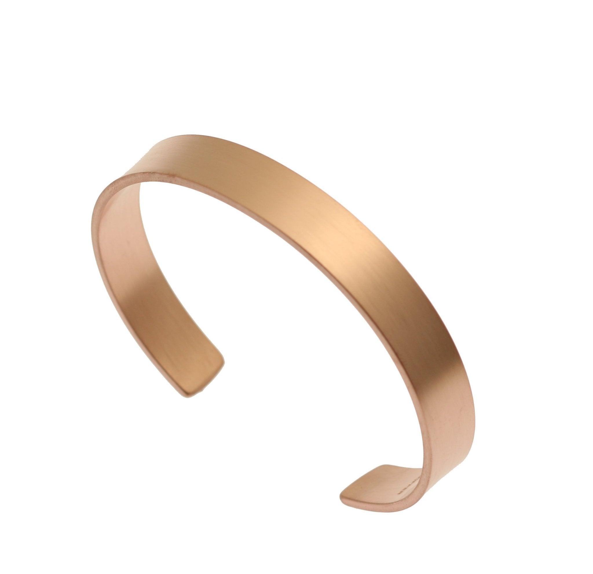 10mm Wide Brushed Copper Cuff Bracelet for Women - Handmade Boho Jewelry - Perfect for Casual Wear, Weddings & Special Occasions
