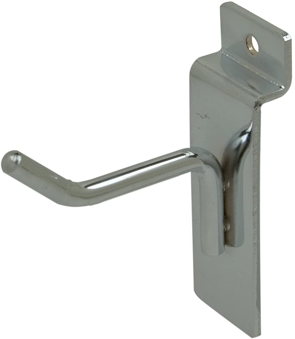 2 Pack Heavy Duty Slatwall Hooks for Retail Display - Perfect for Store Shelving, Wall Organization & Product Showcase