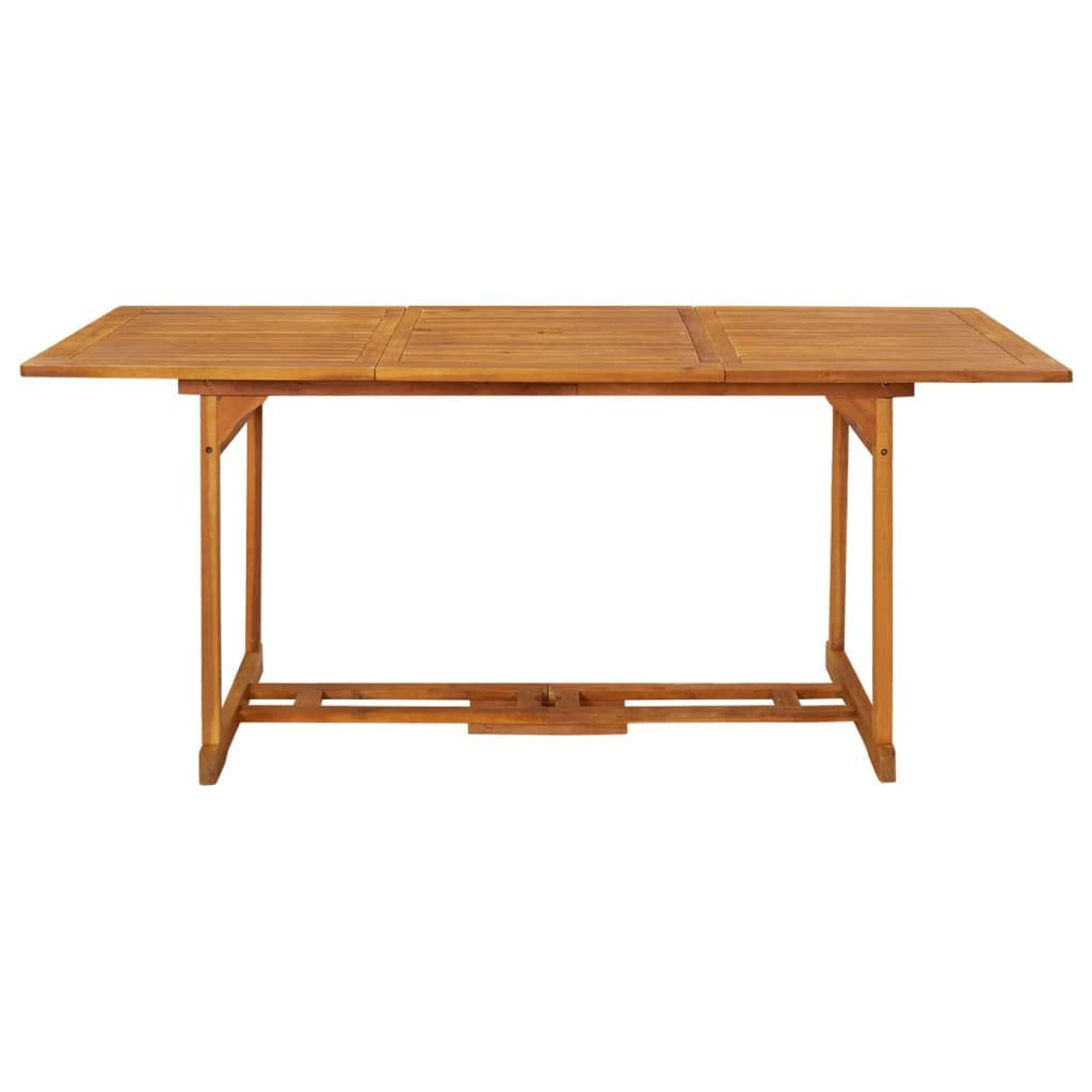 Solid Acacia Wood Outdoor Dining Table 70.9