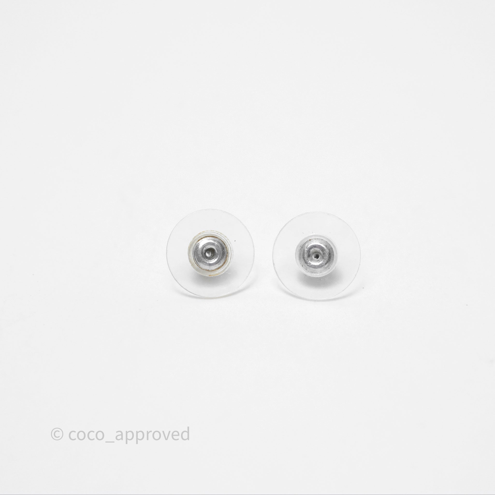 Chanel CC Crystal Stud Earrings in Silver Tone - 14C - Elegant Jewelry for Parties, Weddings & Special Occasions