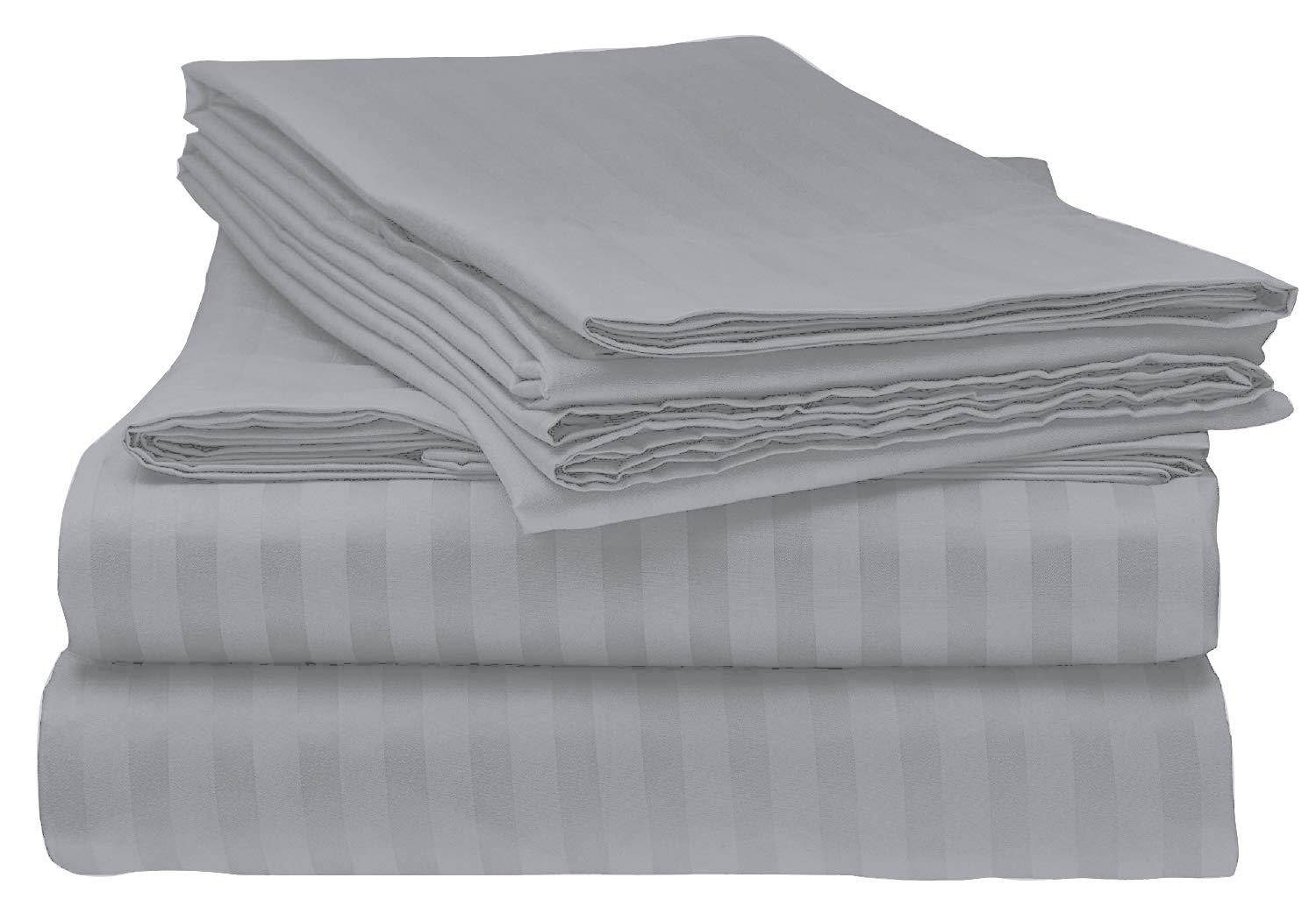 Betterwish 1400 Thread Count Luxury 8-Piece Bed-in-a-Bag Set - 100% Egyptian Cotton Linen California King Size Striped Bedding for Ultimate Comfort & Elegance | Perfect for Master Bedrooms, Guest Rooms & Luxury Hotels
