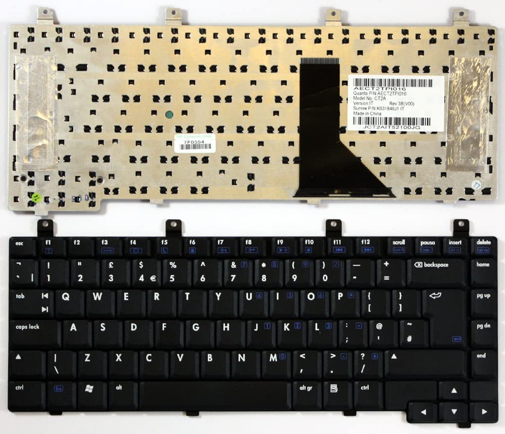 UK Layout Black Replacement Laptop Keyboard for HP Pavilion ZV6009US - Perfect for Typing, Gaming & Office Work