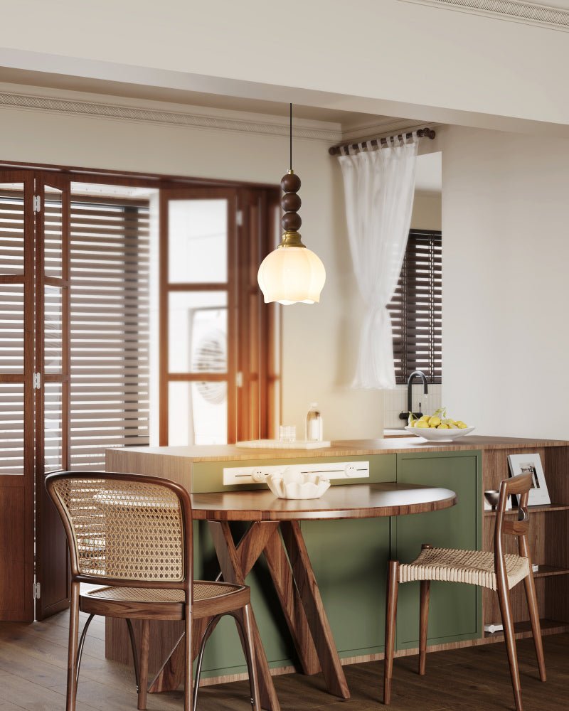 Evandra Modern Pendant Light - Elegant Hanging Ceiling Fixture for Dining Room, Kitchen Island, Bedroom & Living Room Decor