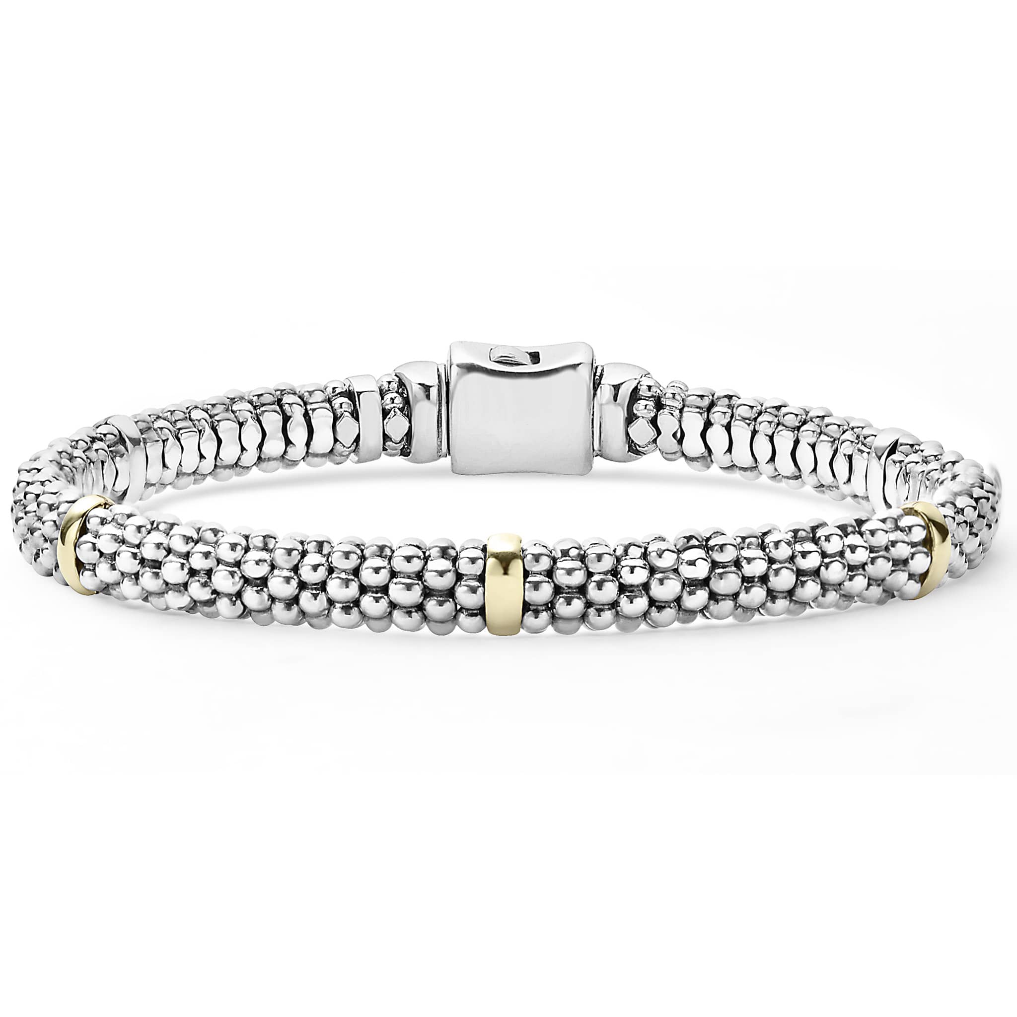 5mm Gold Plated Caviar Beaded Bracelet for Women - Elegant & Stylish Jewelry Gift for Birthday, Anniversary, Party or Everyday Wear