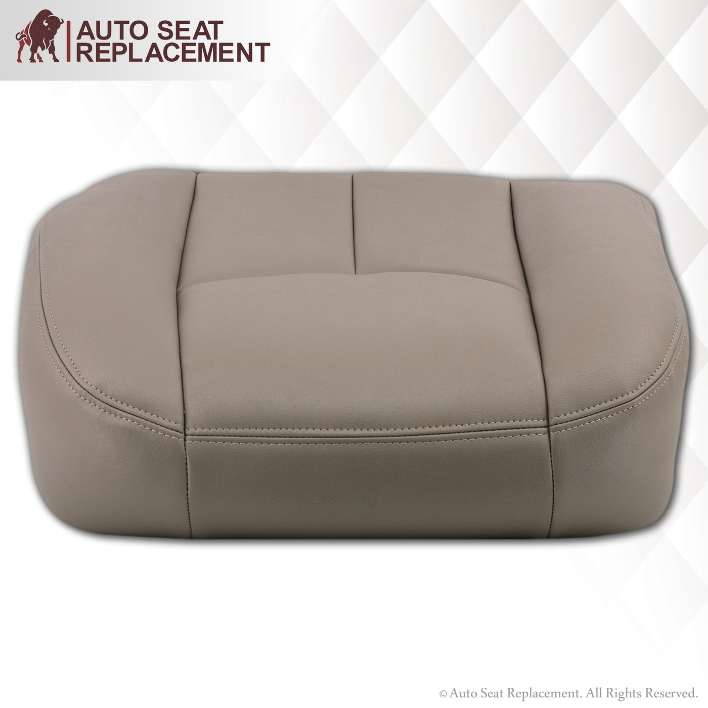 2003-2007 Chevy Silverado Avalanche GMC Sierra Work Truck Seat Cover - Gray 40/20/40 Split Bench (No Armrest) | Premium Leather or Vinyl Protection | Durable & Comfortable for Construction, Farming & Daily Commuting