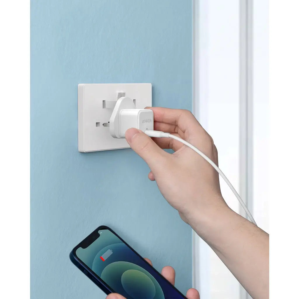 Anker PowerPort III 20W USB-C Wall Charger with PowerIQ 3.0 - Fast Charging for iPhone 14/13/12, Samsung Galaxy, iPad & More - Perfect for Home, Office & Travel