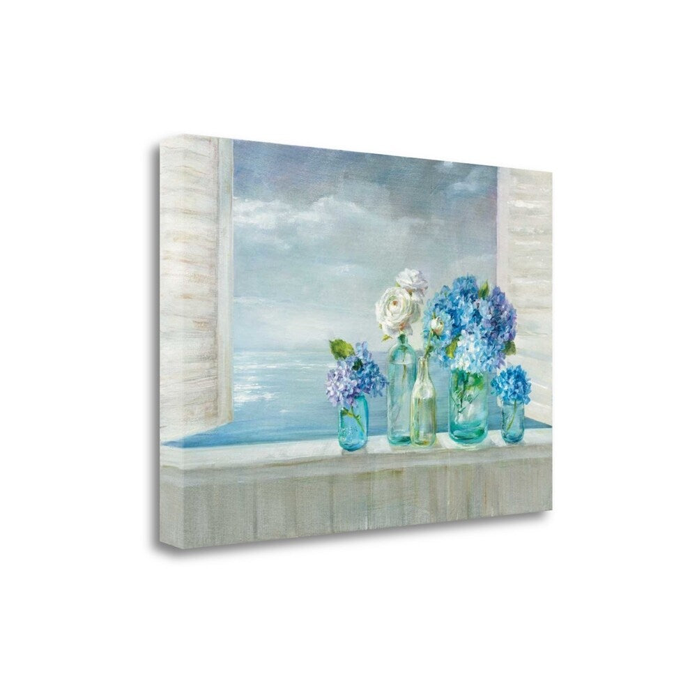 Beautiful Day At The Beach by Danhui Nai - Premium Giclee Art Print on Gallery Wrapped Canvas - Perfect for Living Room, Bedroom & Beach House Decor