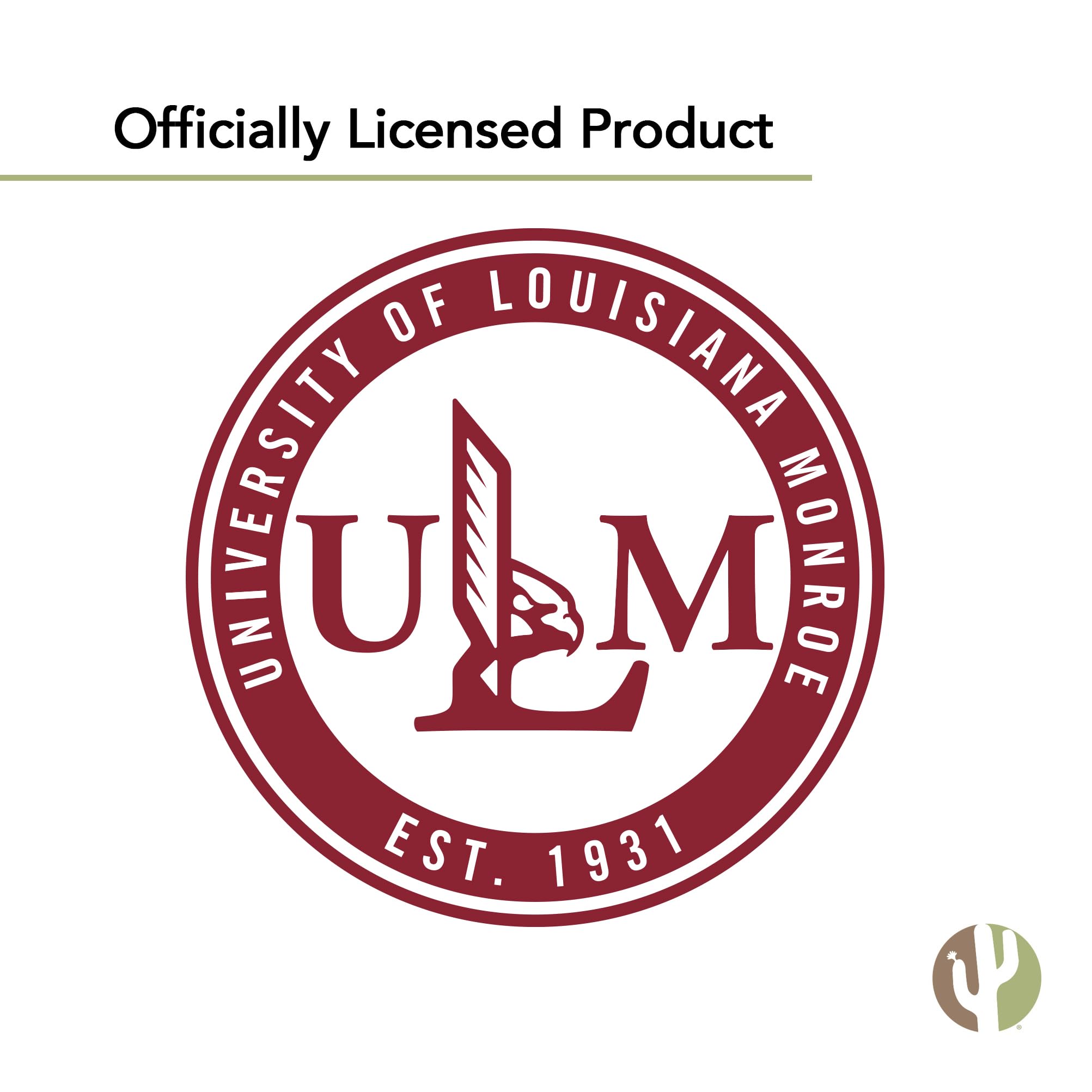 ULM Warhawks Vinyl Decals - Desert Cactus Design Stickers for Laptop, Water Bottle, Car & Scrapbook - University of Louisiana Monroe Fan Gear | Perfect for Game Day, School Spirit & DIY Crafts