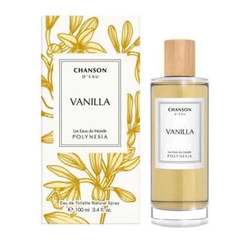 Coty Chanson D'Eau Vanilla 100ml Eau de Toilette for Women - Long-Lasting Floral Fragrance for Date Night & Special Occasions
