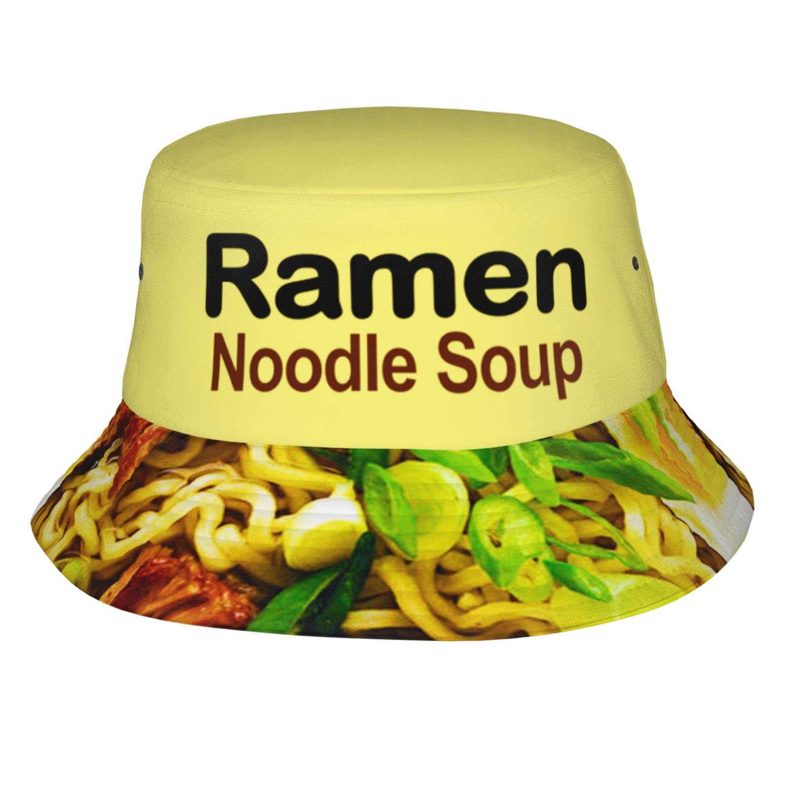 Stylish Ramen Bucket Hat for Women & Men - UV Protection Outdoor Sun Hat for Beach, Fishing & Summer Activities