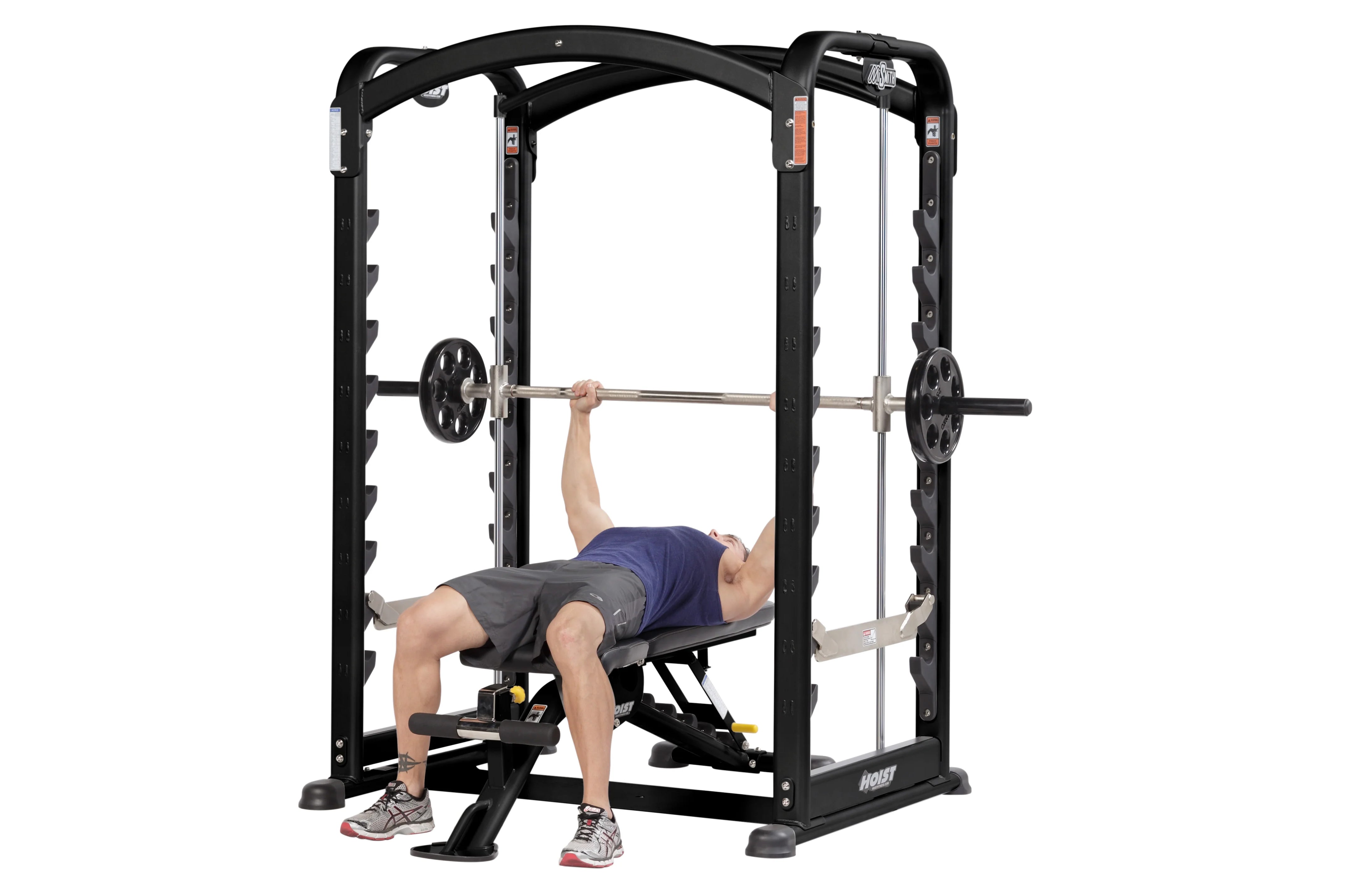 Hoist MISmith Dual Action Smith Machine - Heavy Duty Home Gym Equipment for Strength Training & Weightlifting | Perfect for Home Workouts & Commercial Gyms