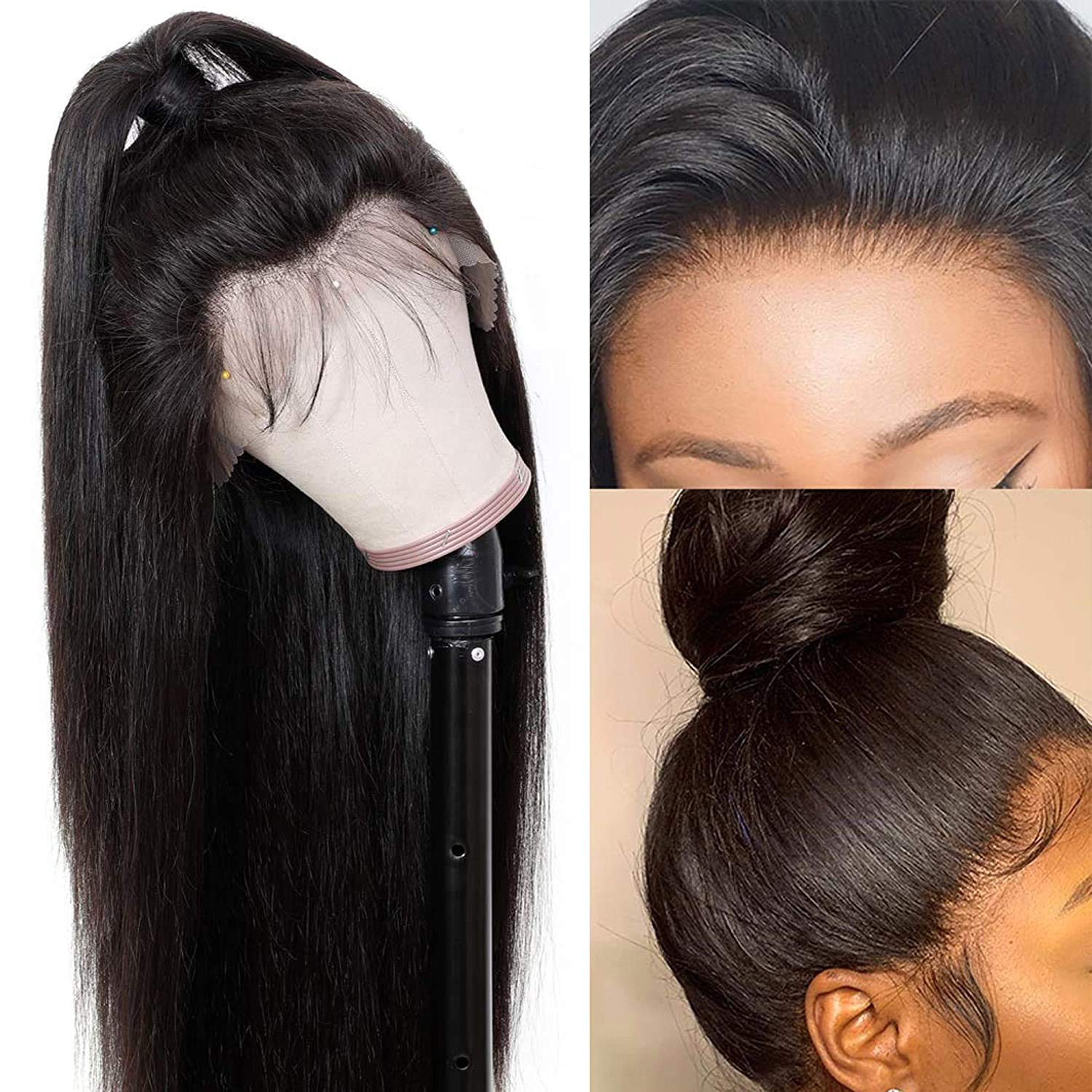13x4 Lace Front Human Hair Wig - Brazilian Straight 18
