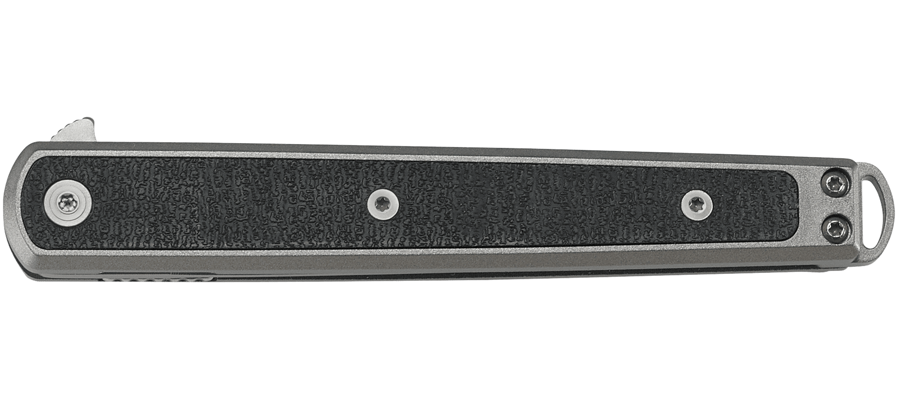 CRKT 7123 Folding Knife - Seis Bead Blasted Finish Blade, Black Reinforced Nylon Handles - EDC, Camping, Survival & Outdoor Activities