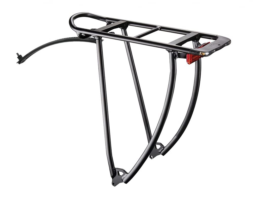 Racktime Unisex Adult Shine Evo Imm Luggage Rack - Black, One Size - Perfect for Commuting, Shopping & Urban Cycling Accessories