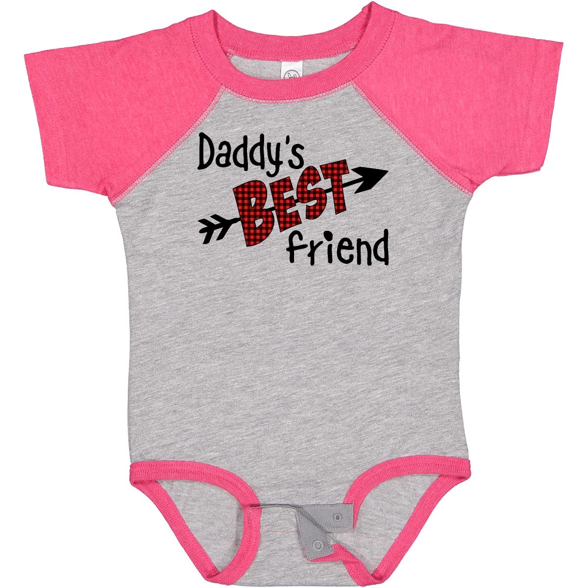 inktastic Daddy's Best Friend Arrow & Plaid Letters Baby Bodysuit - Perfect for Family Photos & Casual Outings