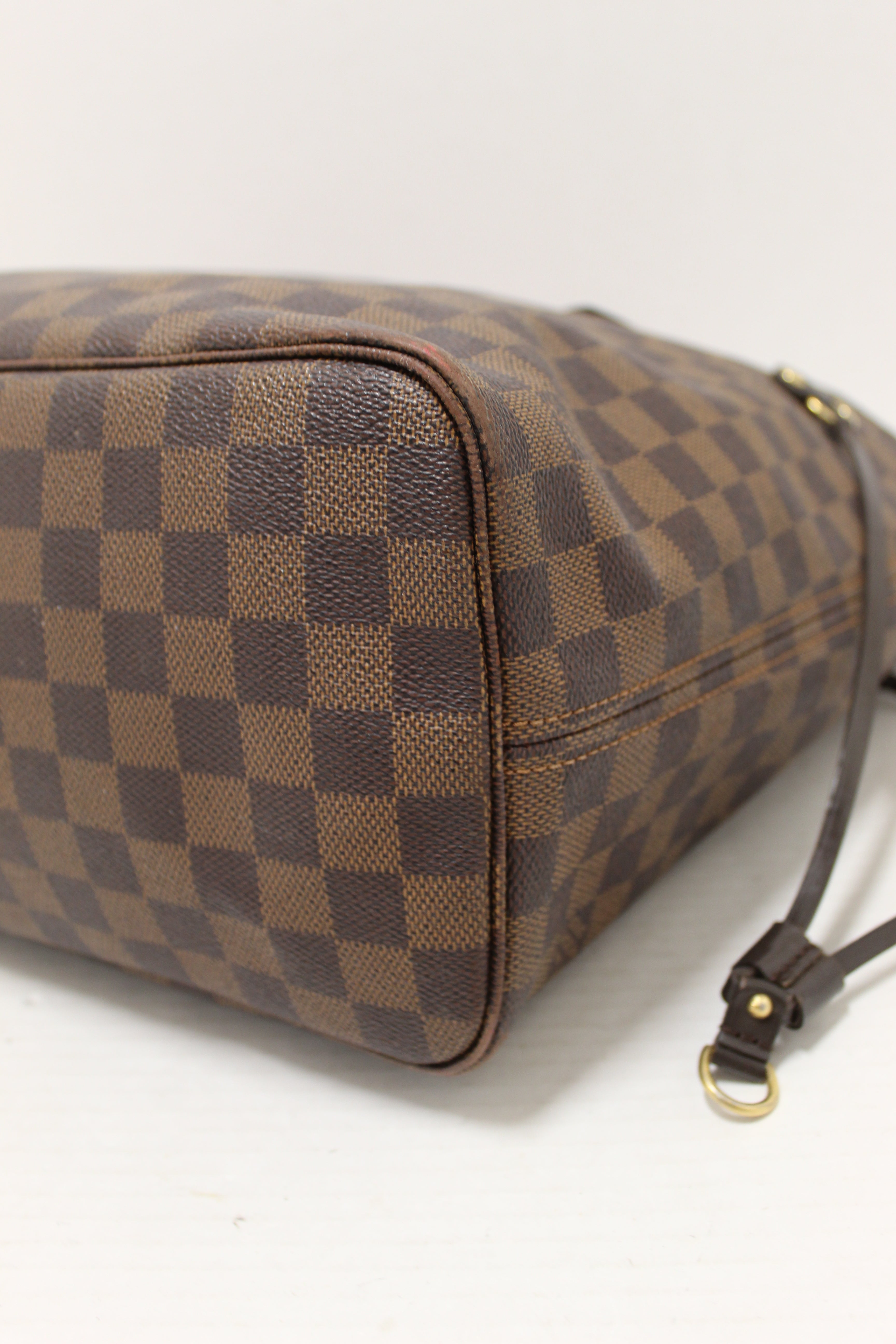 Authentic Louis Vuitton Damier Ebene Canvas Neverfull MM Tote Bag - Luxury Designer Handbag for Women, Perfect for Work, Travel & Everyday Use