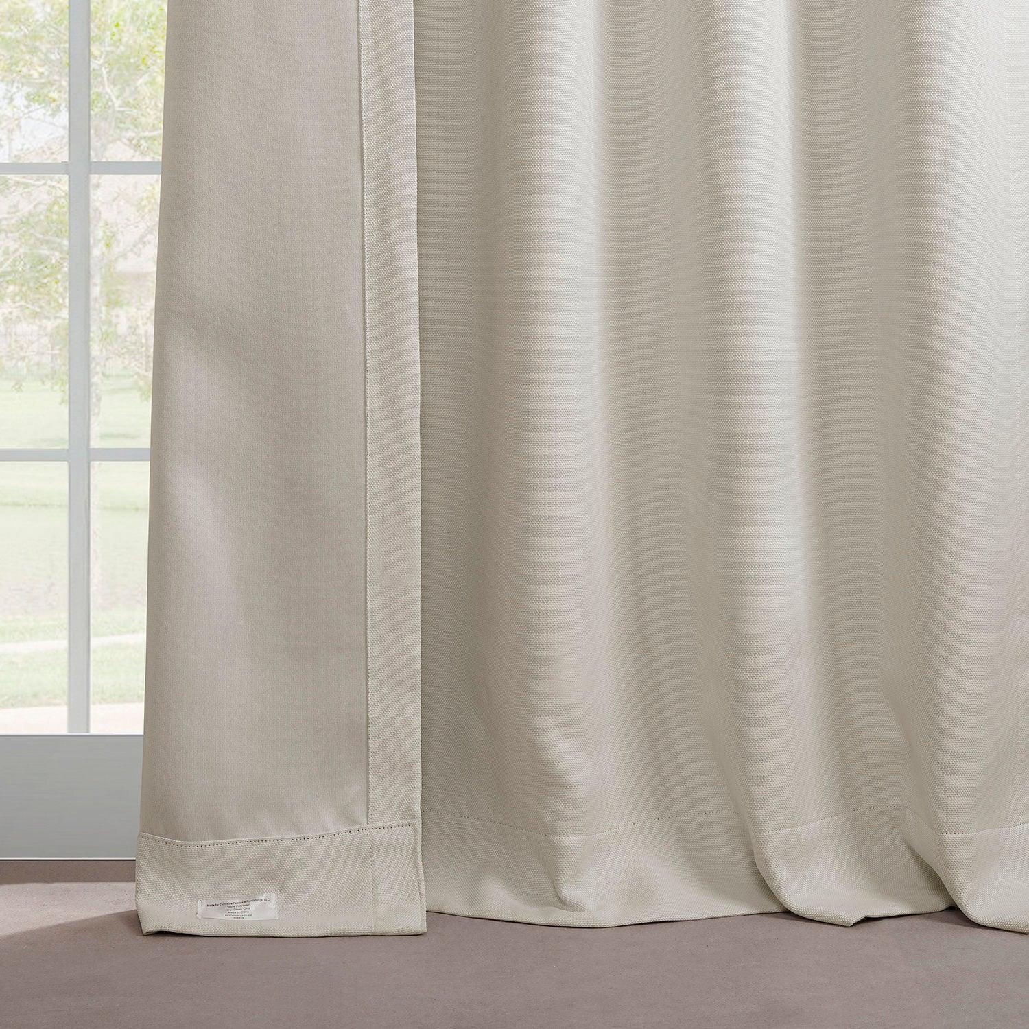 Birch French Pleat Textured Faux Linen Blackout Curtains for Bedroom & Living Room - Light Blocking Window Drapes for Better Sleep & Privacy