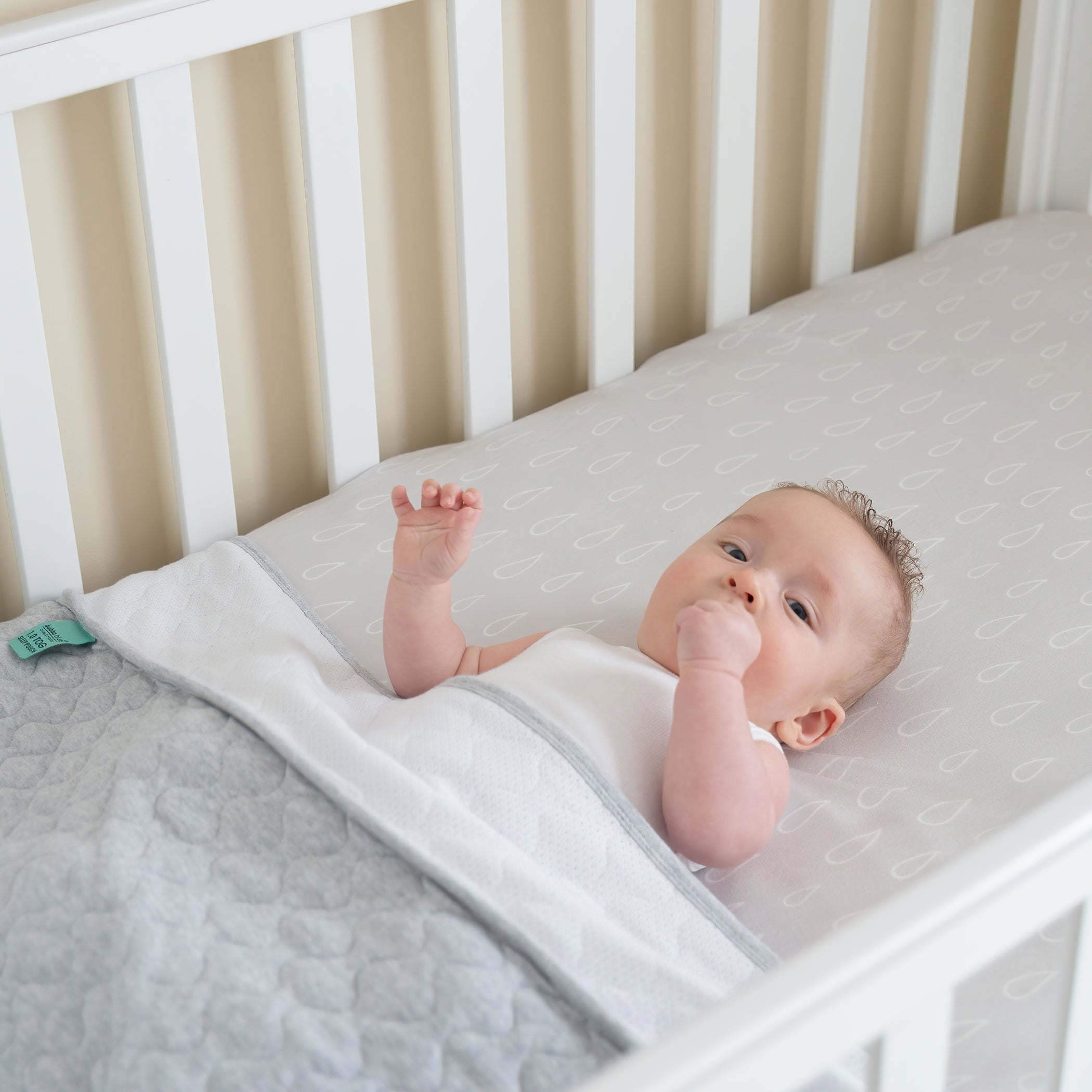 1.0 TOG Baby Sleep Sack - Breathable Cotton Sleeping Bag for Infants & Toddlers - Standard Cot Size - Perfect for Nursery, Daycare & Travel