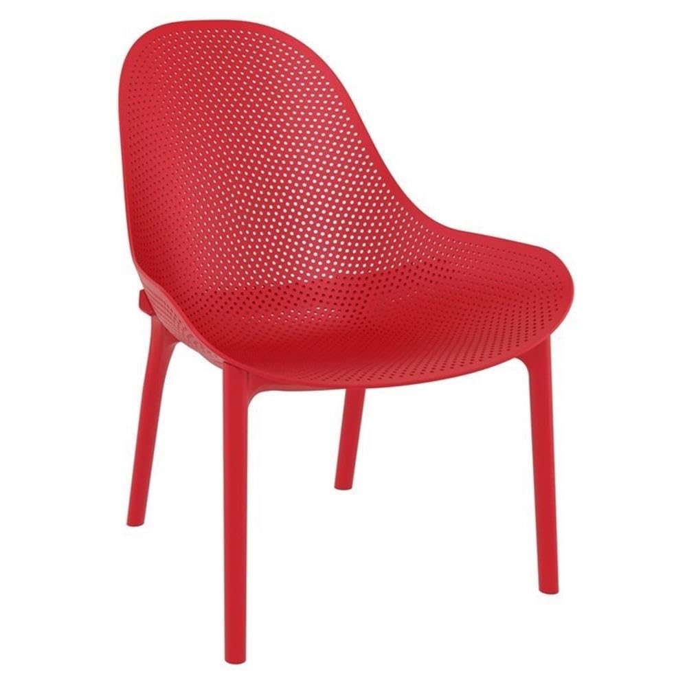 **Red Compamia Sky Patio Chair Set of 2 - Outdoor Lounge Chairs for Backyard, Poolside, or Garden Relaxation**