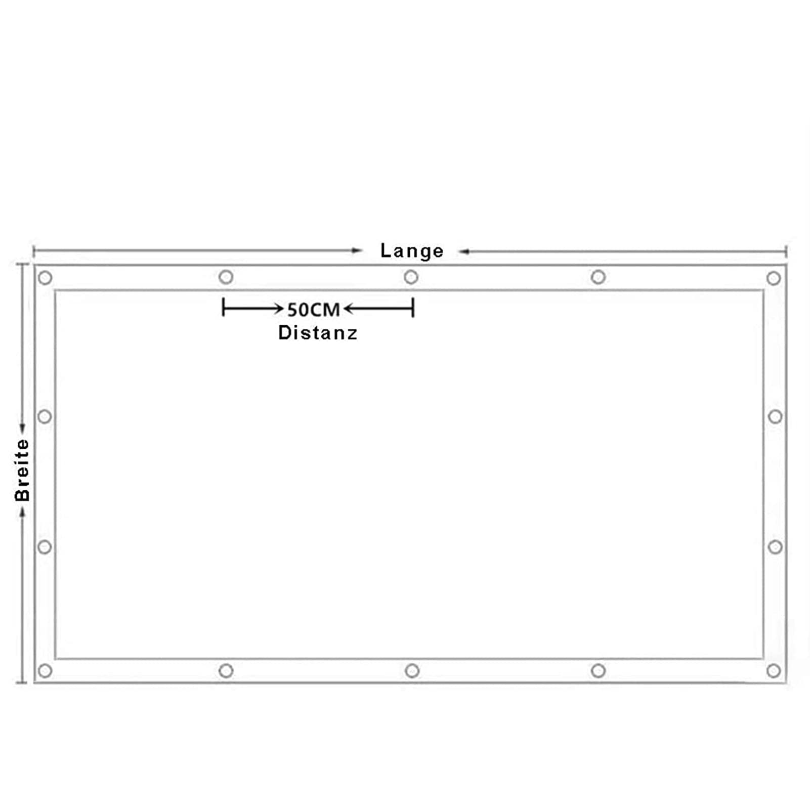 26x33Ft Transparent Waterproof PVC Tarp with Reinforced Eyelets - Heavy Duty Ripstop Windproof Tarpaulin for Outdoor Use | Boat Cover, Patio Protection, Garden Plant Shelter, Camping & Emergency Cover (8×10m)