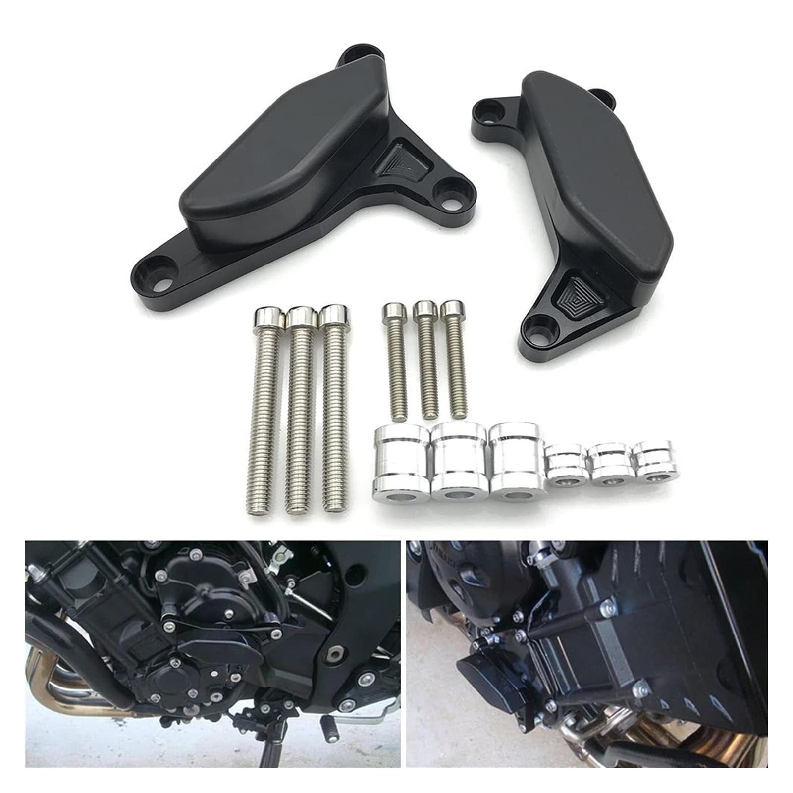 Yamaha FZ1 FZ8 Motorcycle Engine Case Slider - Crash Protector & Fall Protection Guard for Motocross & Street Riding Accessories