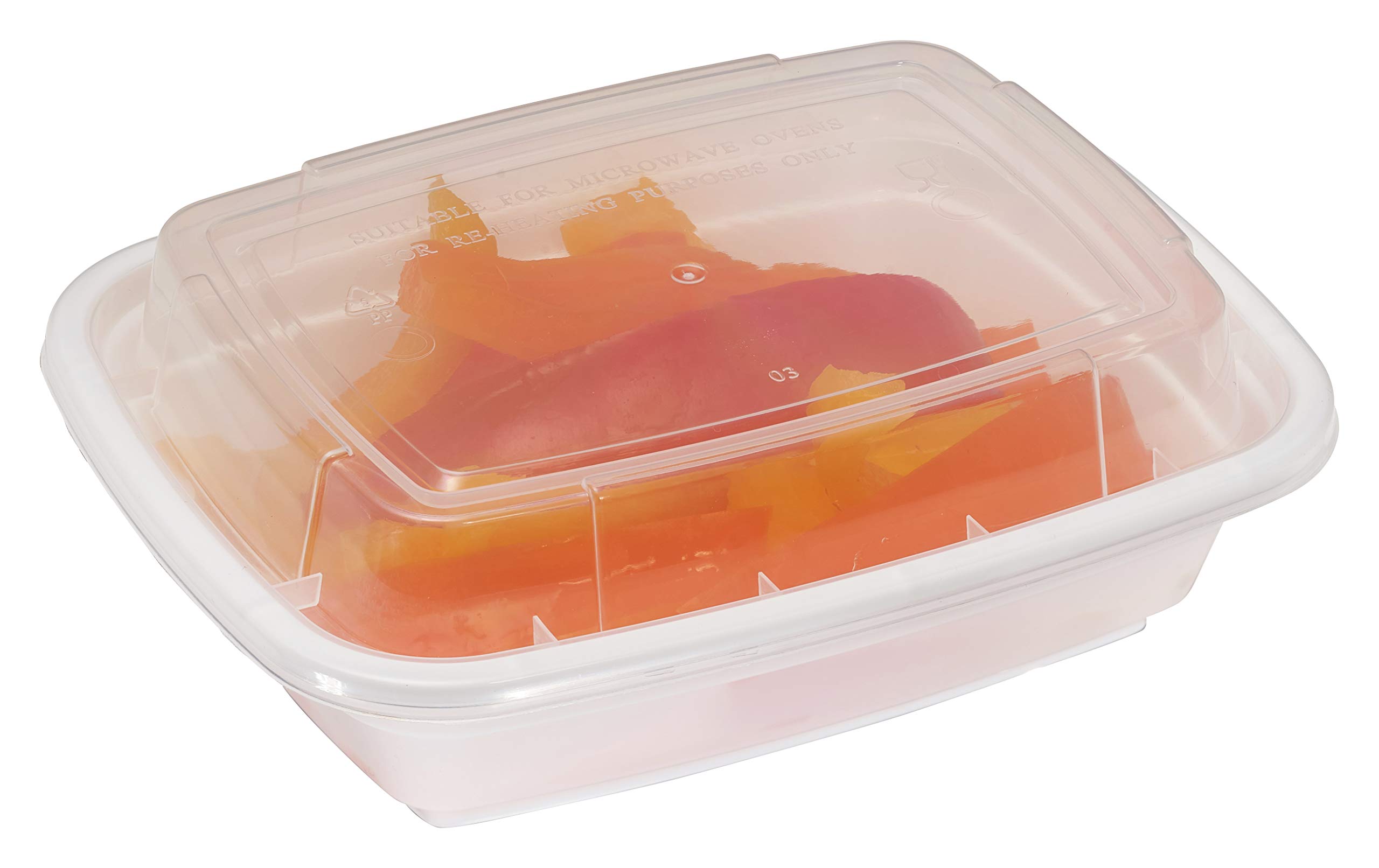 EcoQuality 12 oz Meal Prep Containers [150 Pack] - BPA Free, Microwave & Dishwasher Safe Food Storage Containers with Lids | Reusable Bento Box for Lunch, Meal Prep, Stir Fry & Freezer Storage | Perfect for Office, School & Home Use