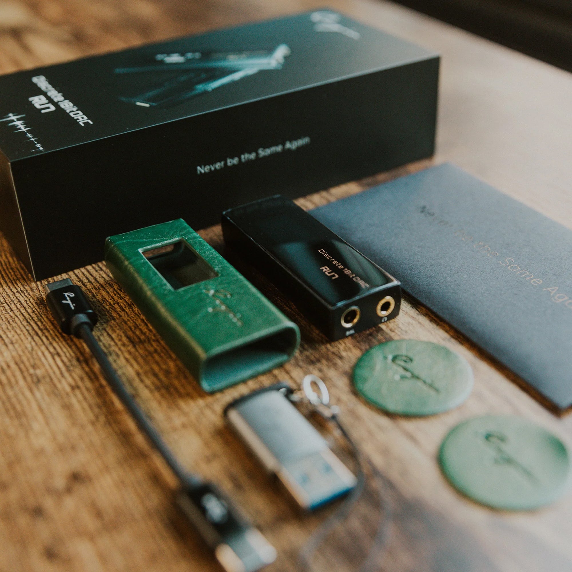 Cayin RU7 Portable 1-Bit USB DAC Headphone Amplifier with Hi-Res Audio - Perfect for Audiophiles, Travel & Home Listening