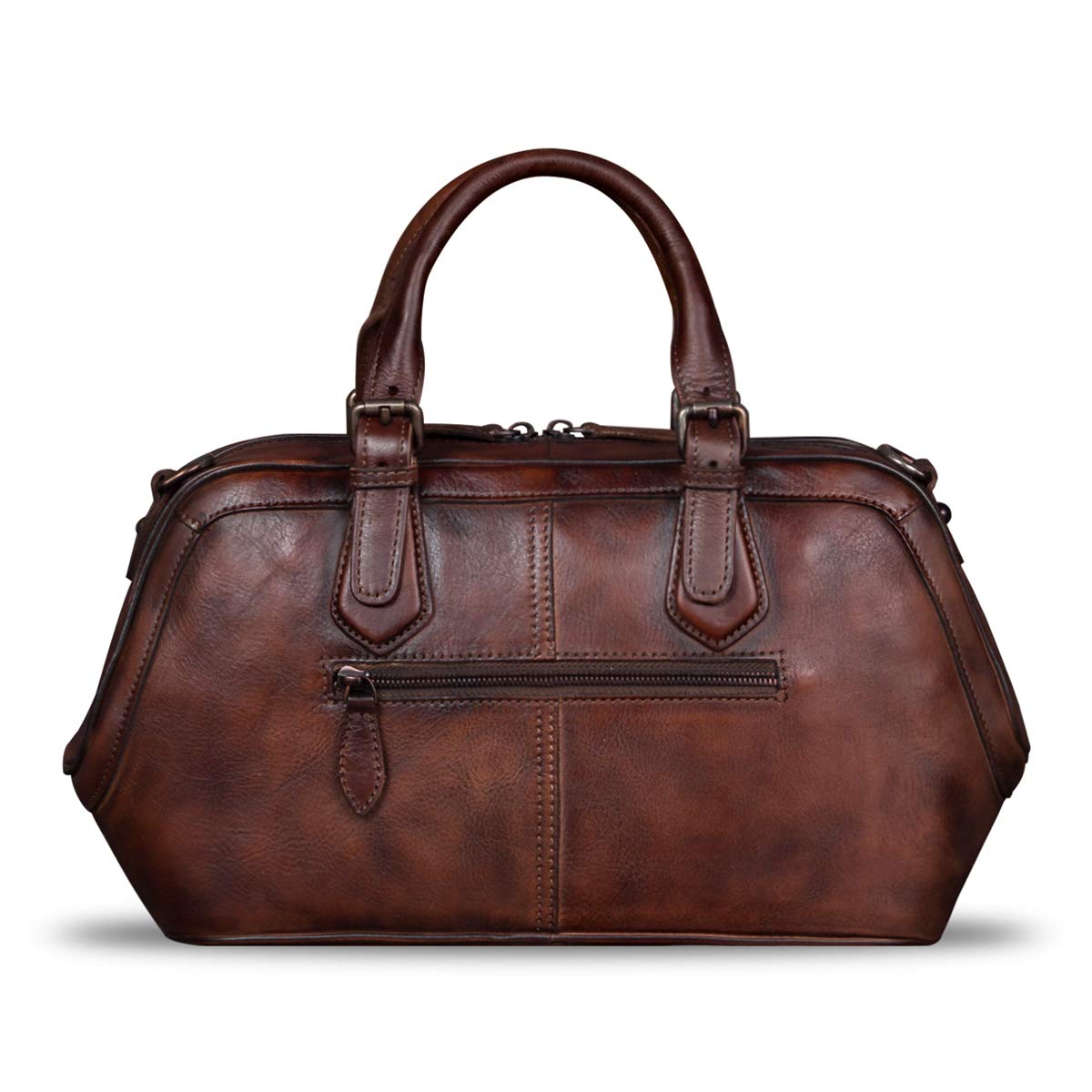 Genuine Leather Handbag for Women - Handmade Top Handle Satchel Purse with Adjustable Shoulder Strap | Fashionable & Durable for Work, Travel & Everyday Use